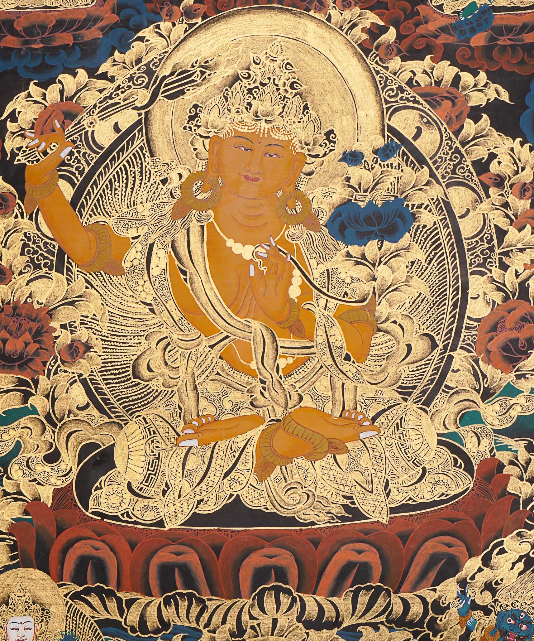 Manjushree Thangka - Tibetan Painting