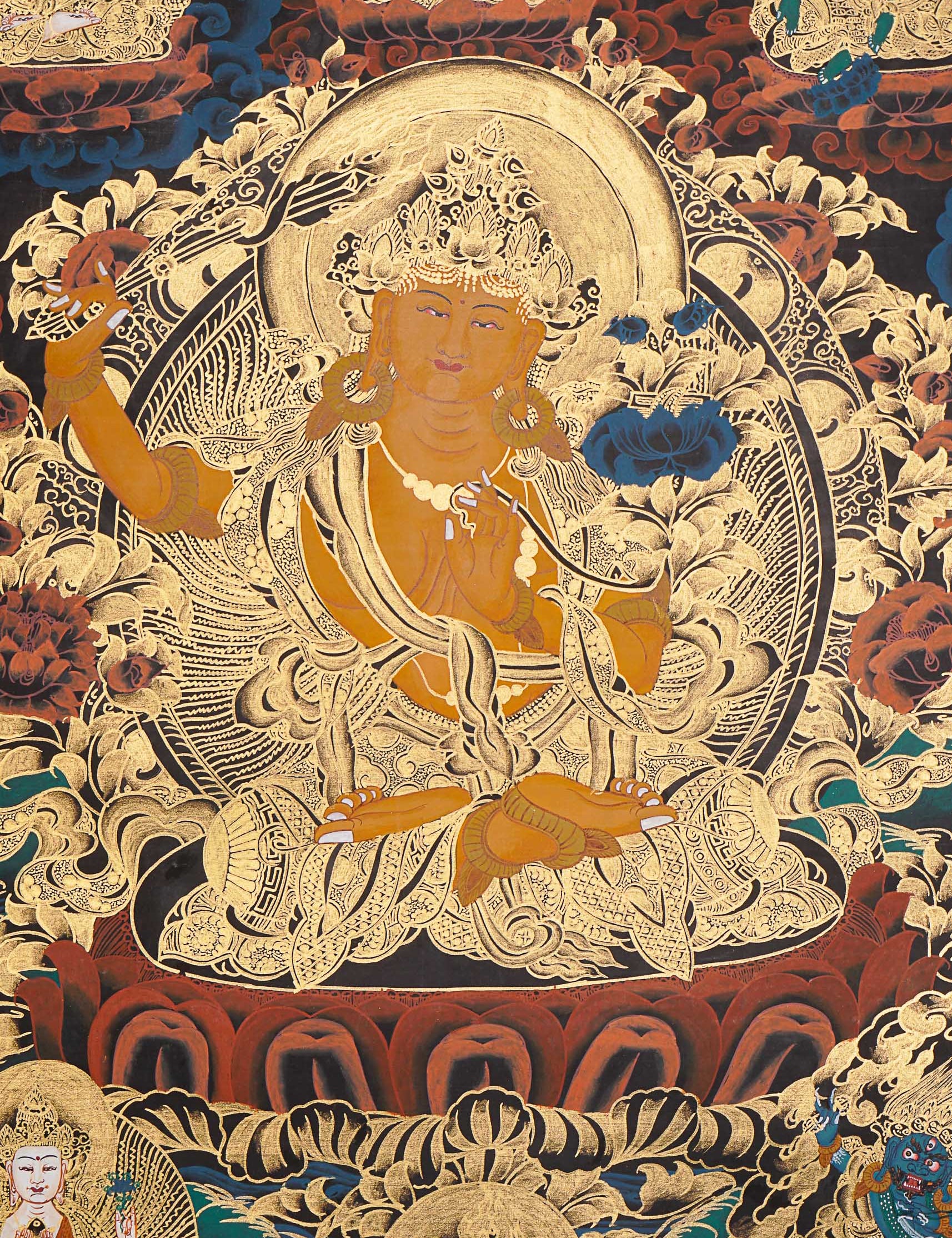 Manjushree Thangka - Tibetan Painting