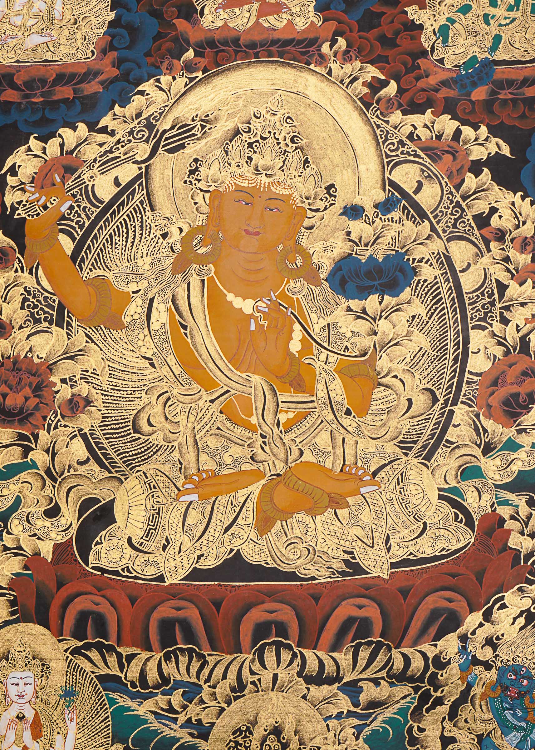 Manjushree Thangka - Tibetan Painting