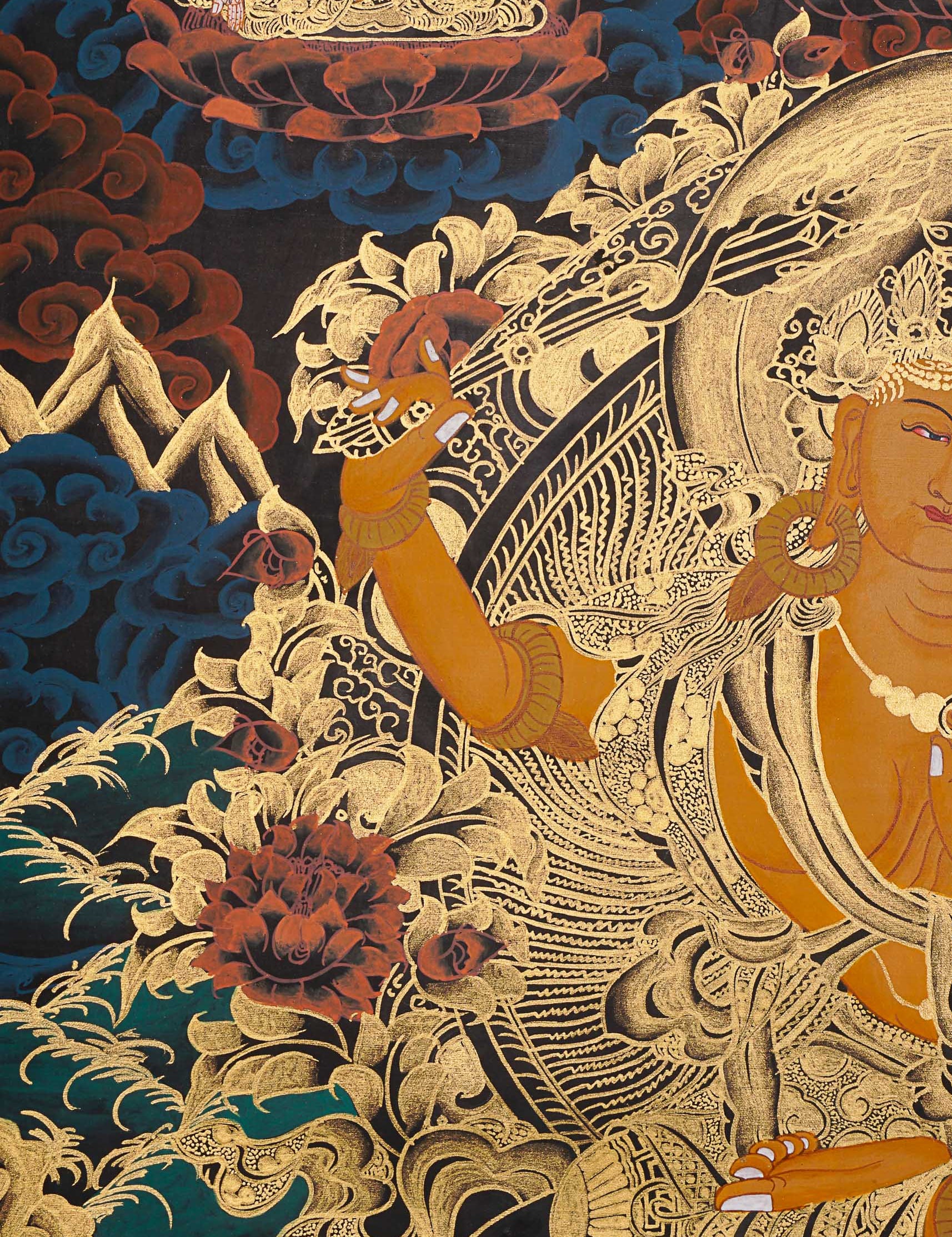 Manjushree Thangka - Tibetan Painting