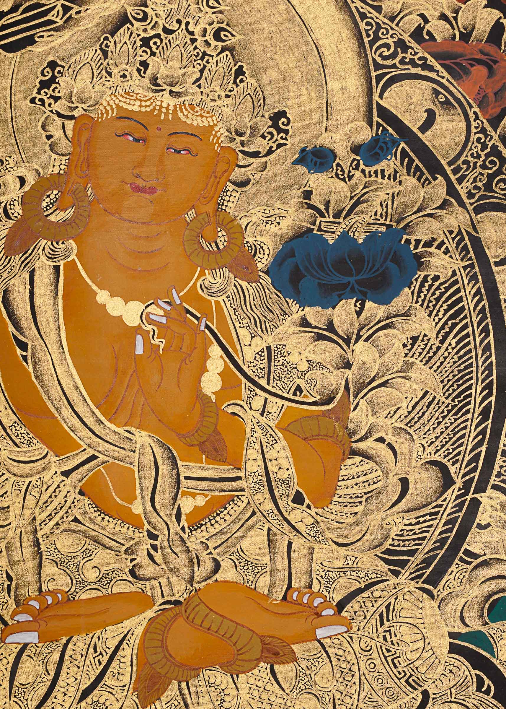 Manjushree Thangka - Tibetan Painting