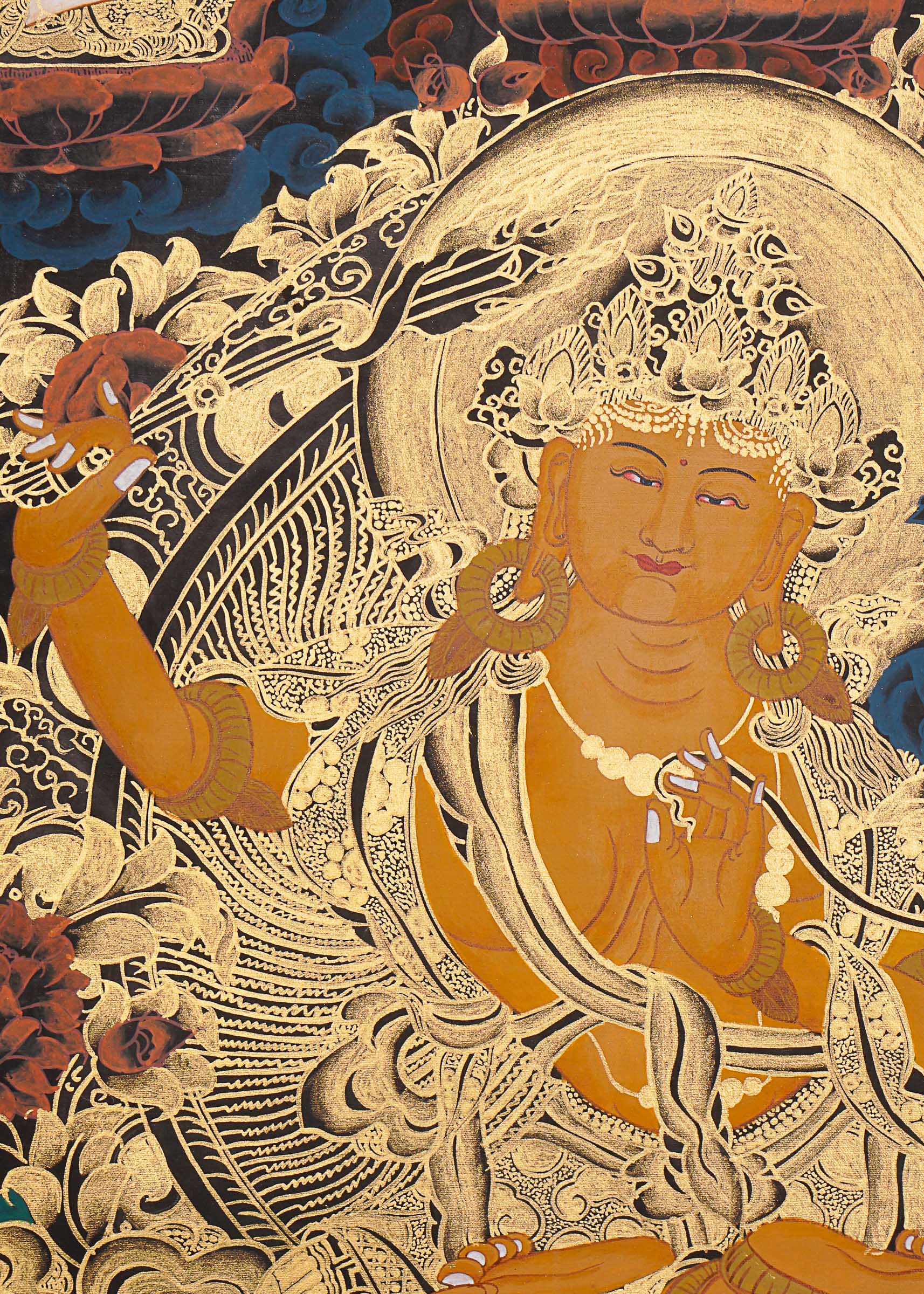 Manjushree Thangka - Tibetan Painting