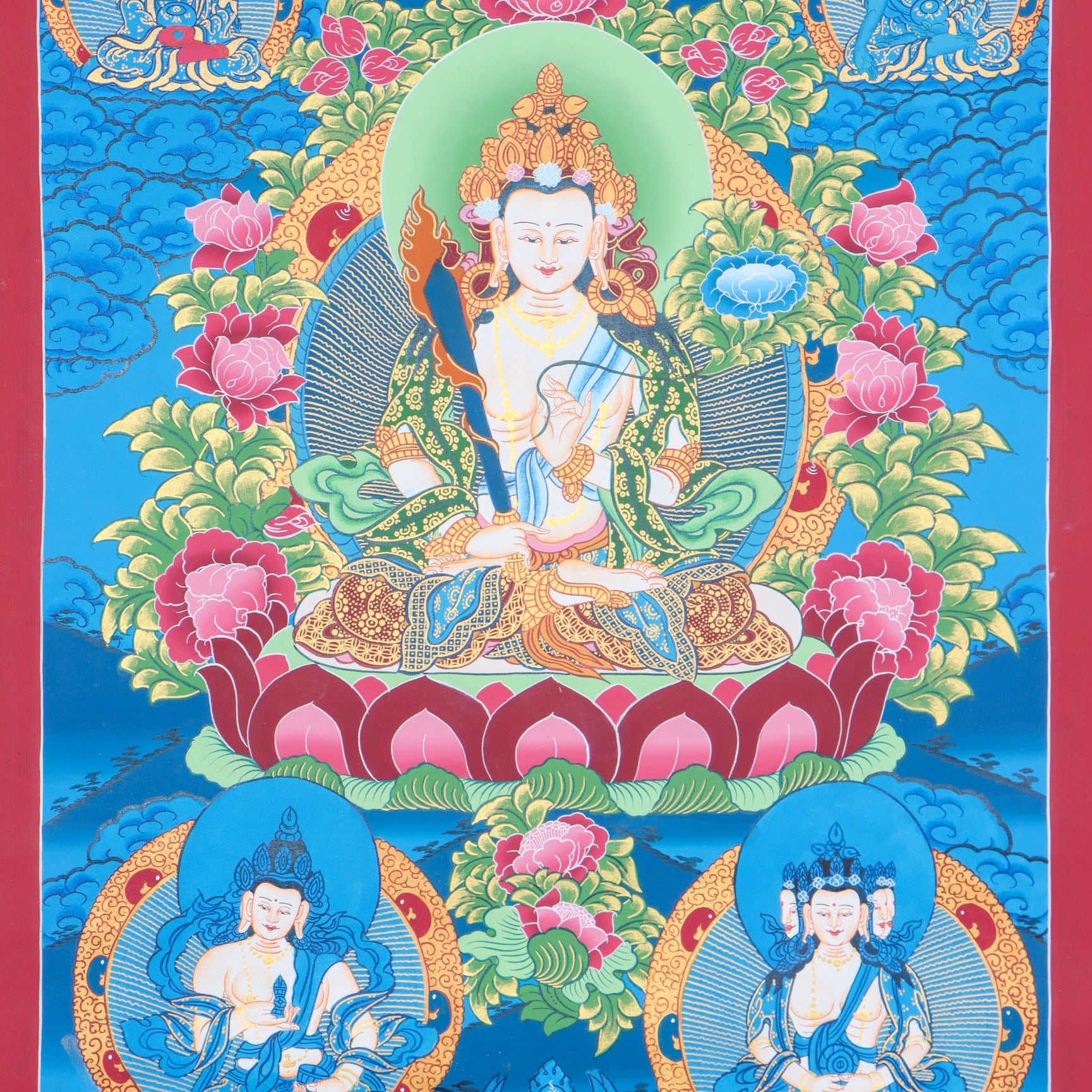 Manjushri Thangka  for spiritual progression and education.