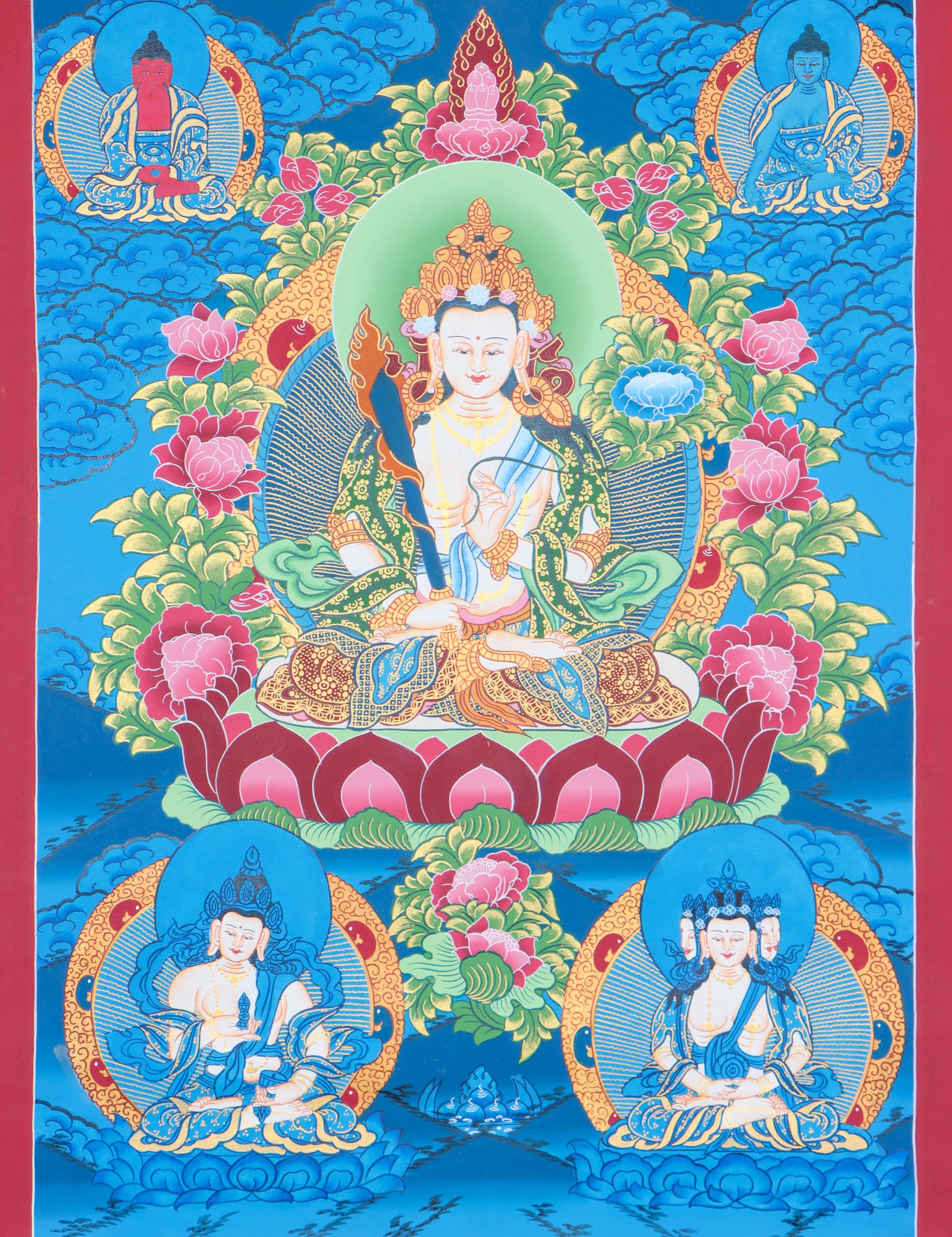 Manjushri Thangka  for spiritual progression and education.