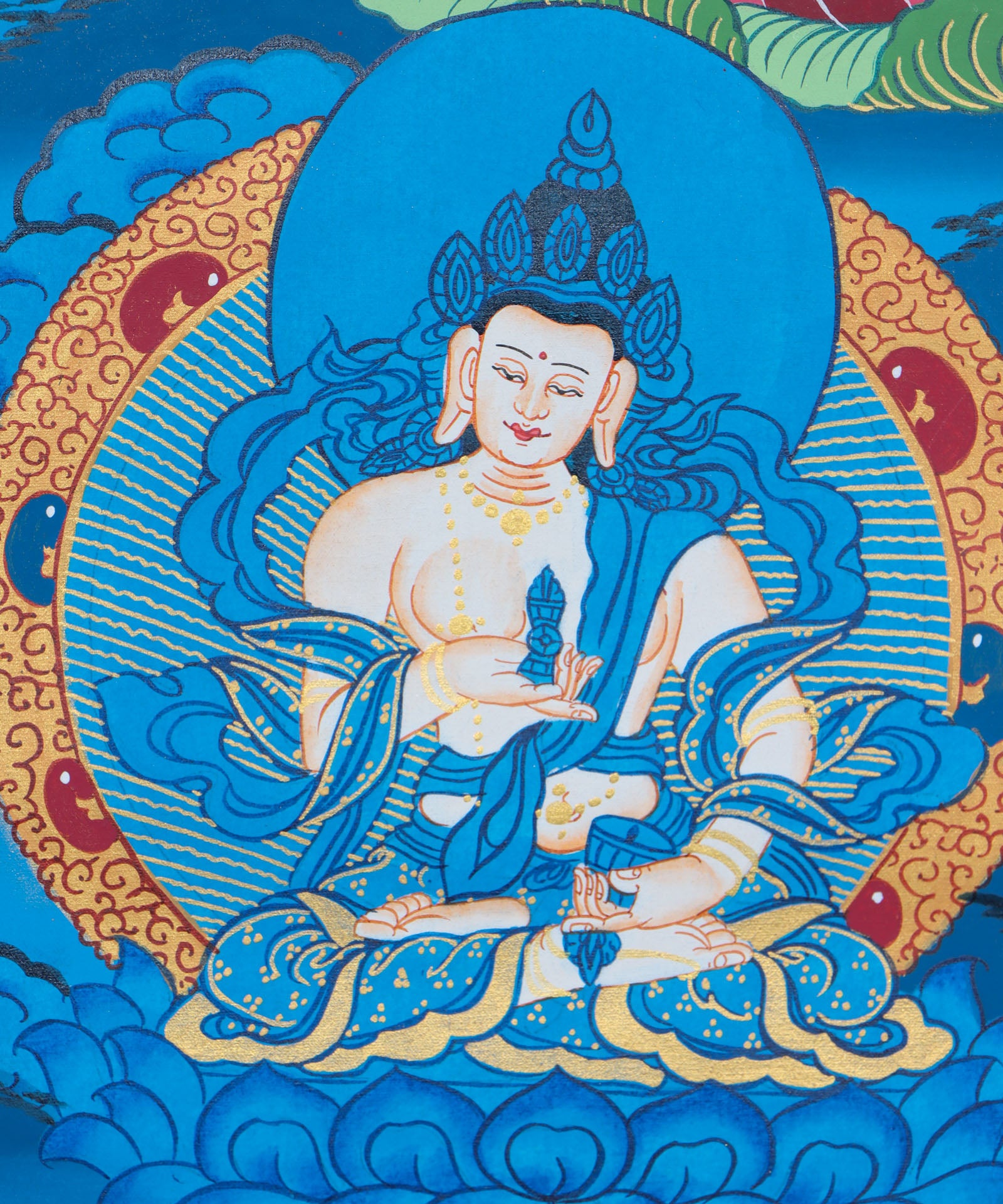 Manjushree Thangka for spiritual progression and education.