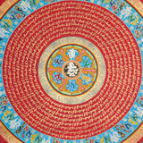 Mantra Mandala Thangka for wall decor .