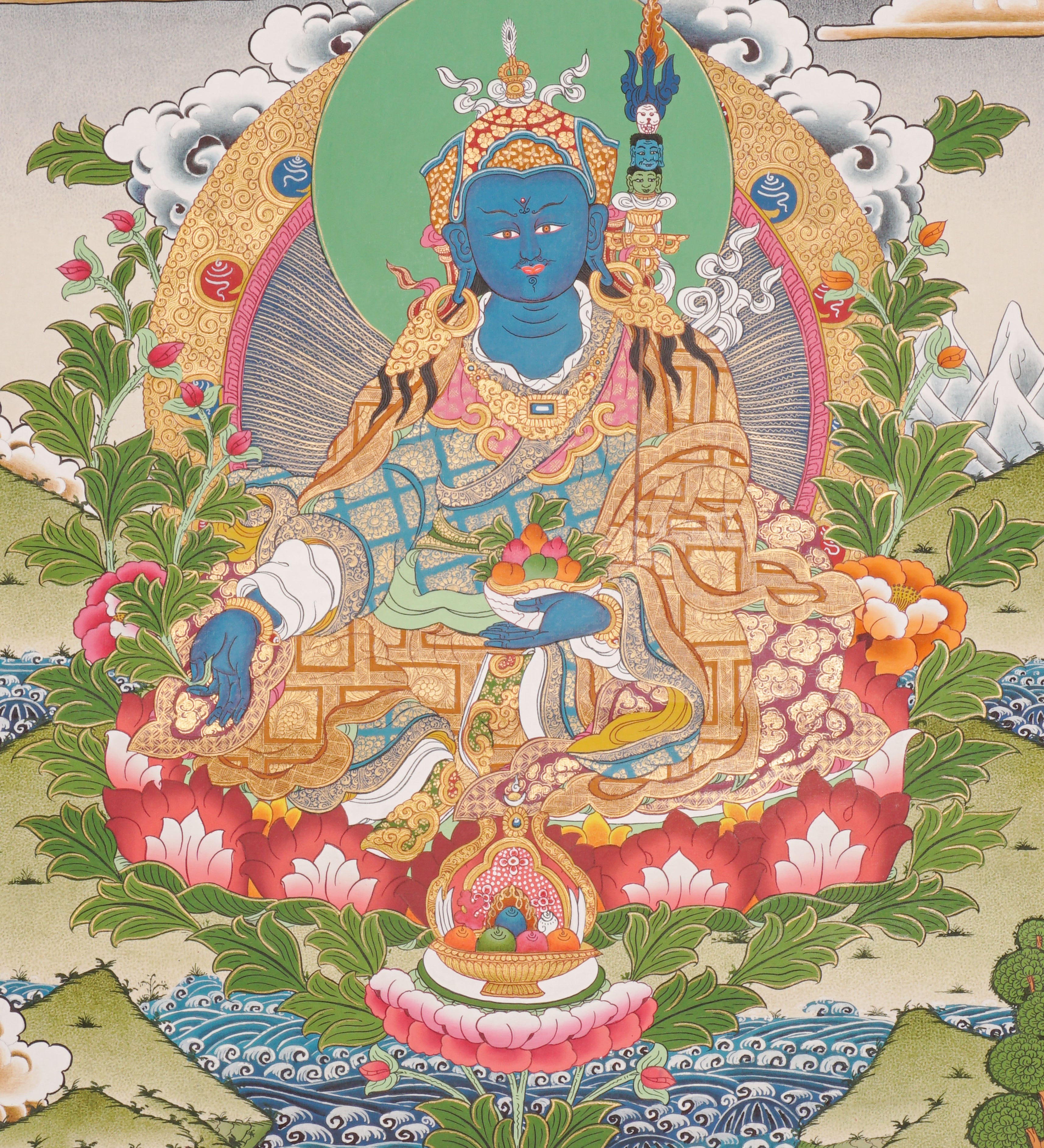 Medicine Guru  -  Healing Buddha Thangka