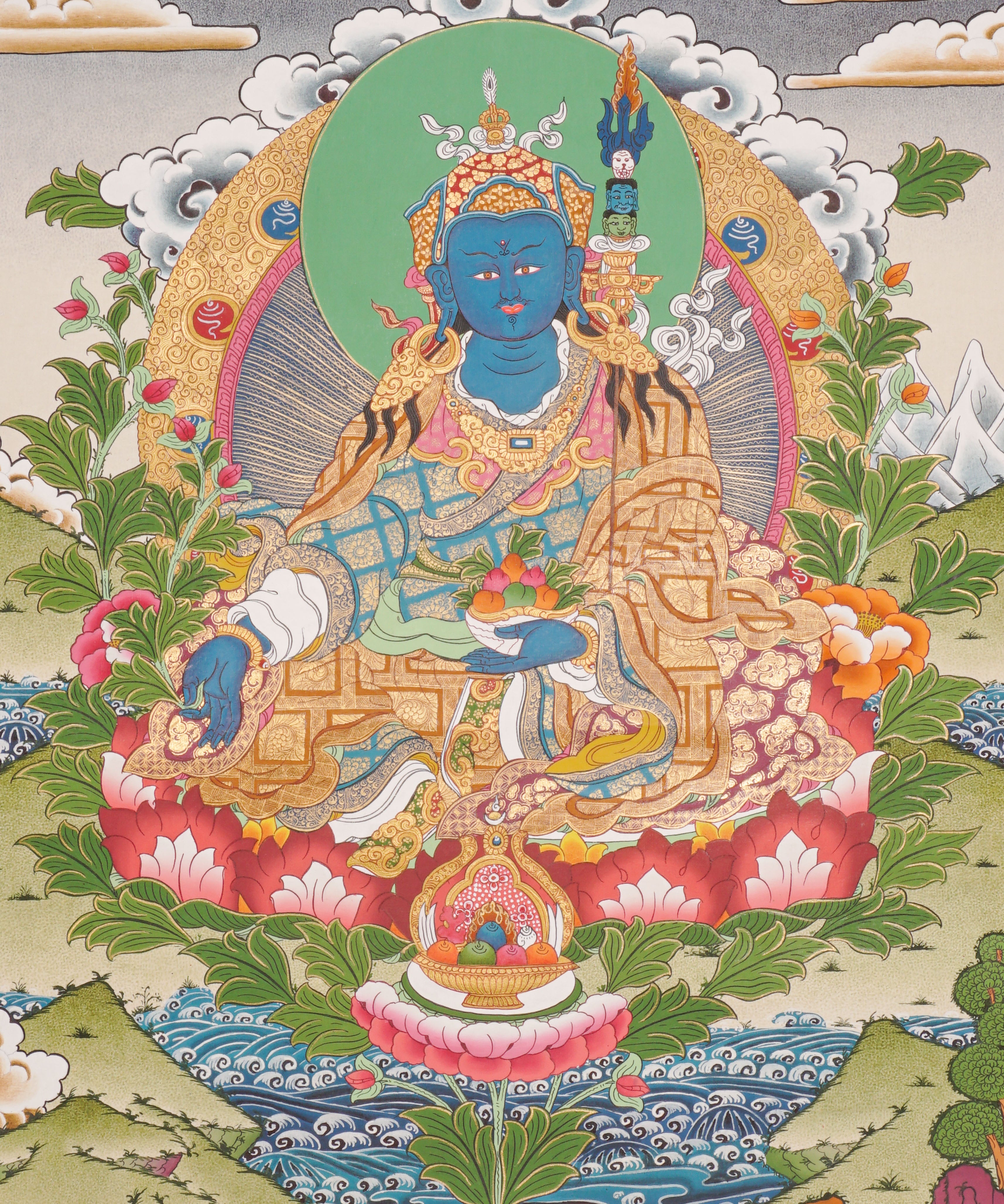 Medicine Guru  -  Healing Buddha Thangka