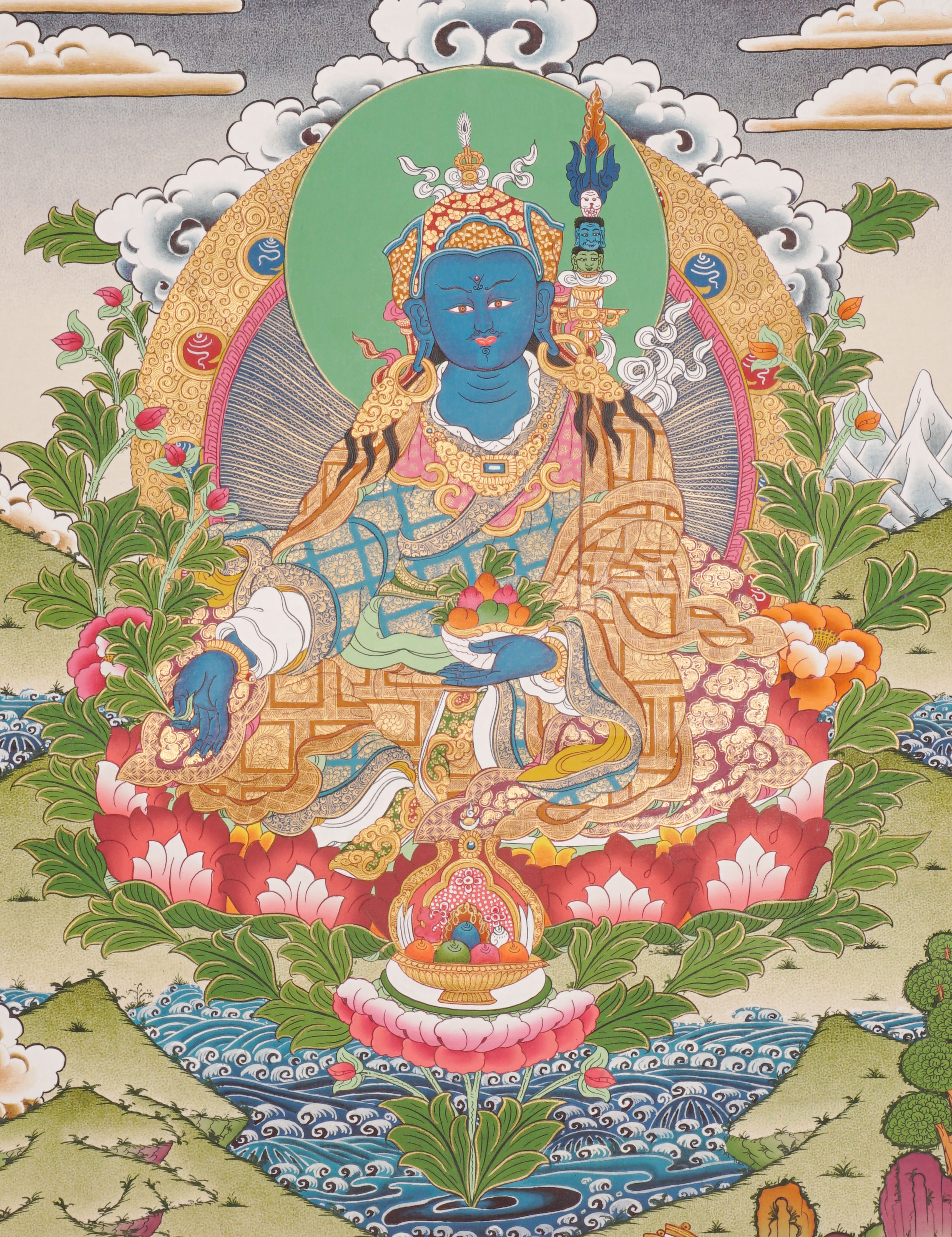 Medicine Guru  -  Healing Buddha Thangka