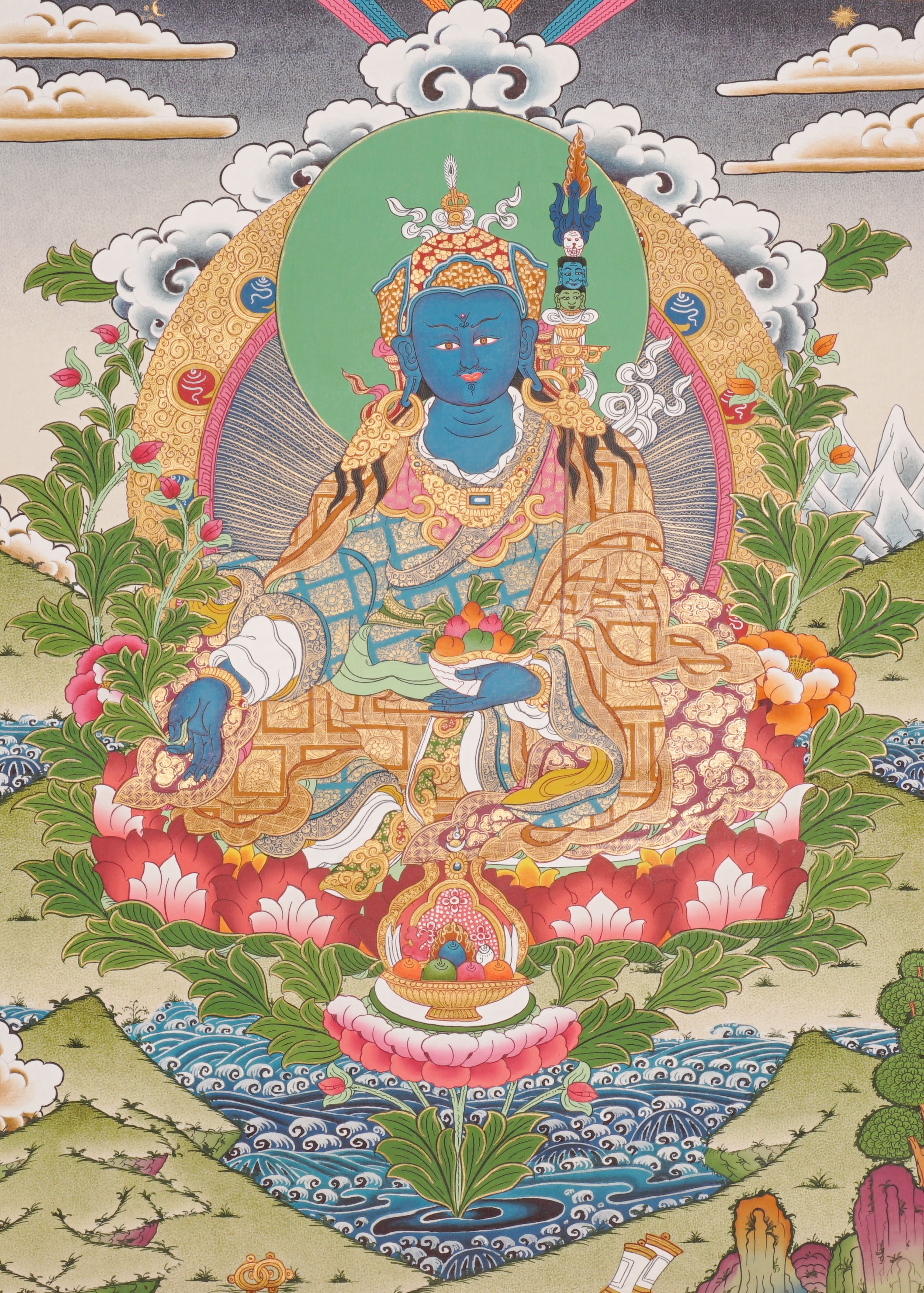 Medicine Guru  -  Healing Buddha Thangka