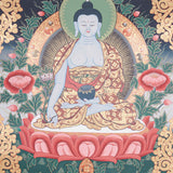 Medicine Buddha - Tibetan Thangka Painting