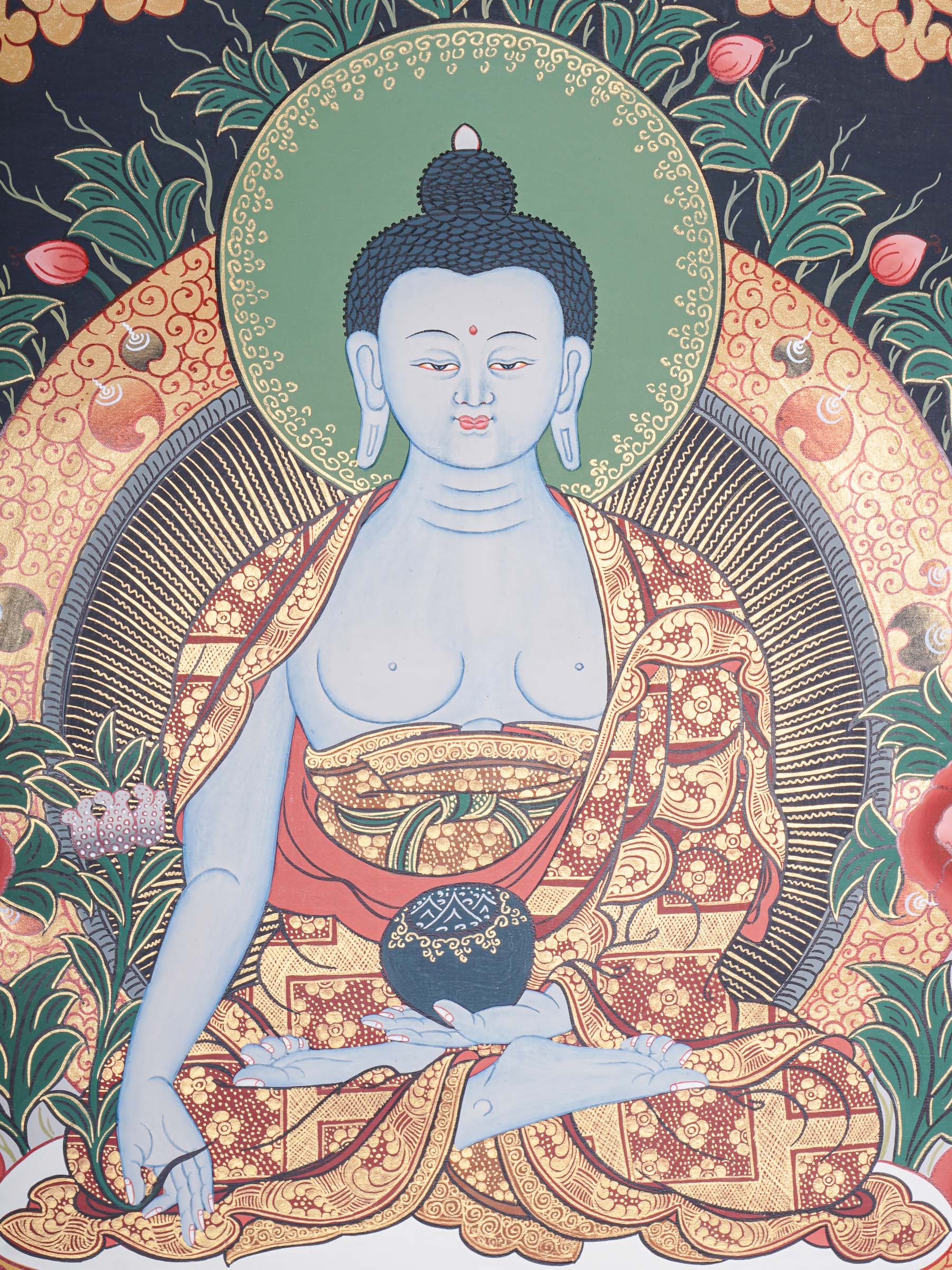 Medicine Buddha - Tibetan Thangka Painting