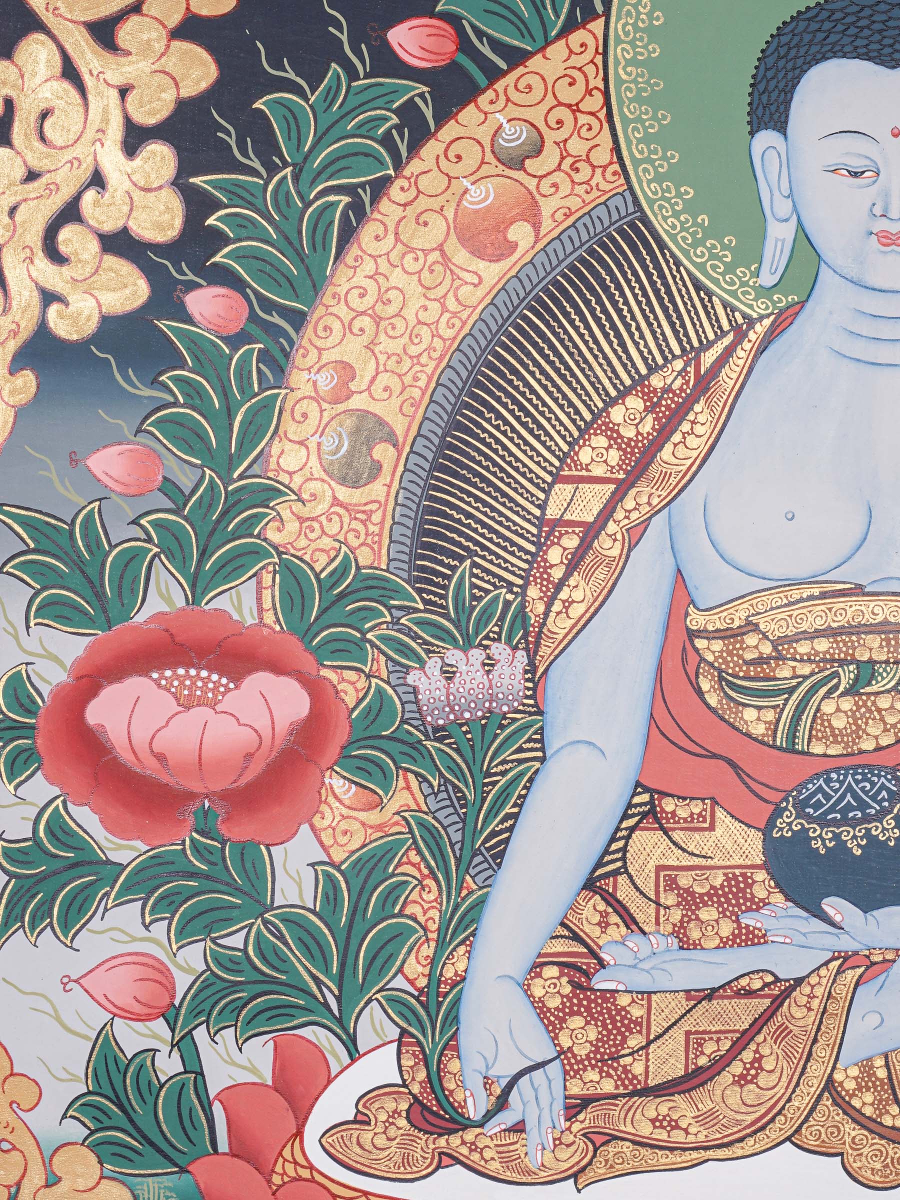 Medicine Buddha - Tibetan Thangka Painting