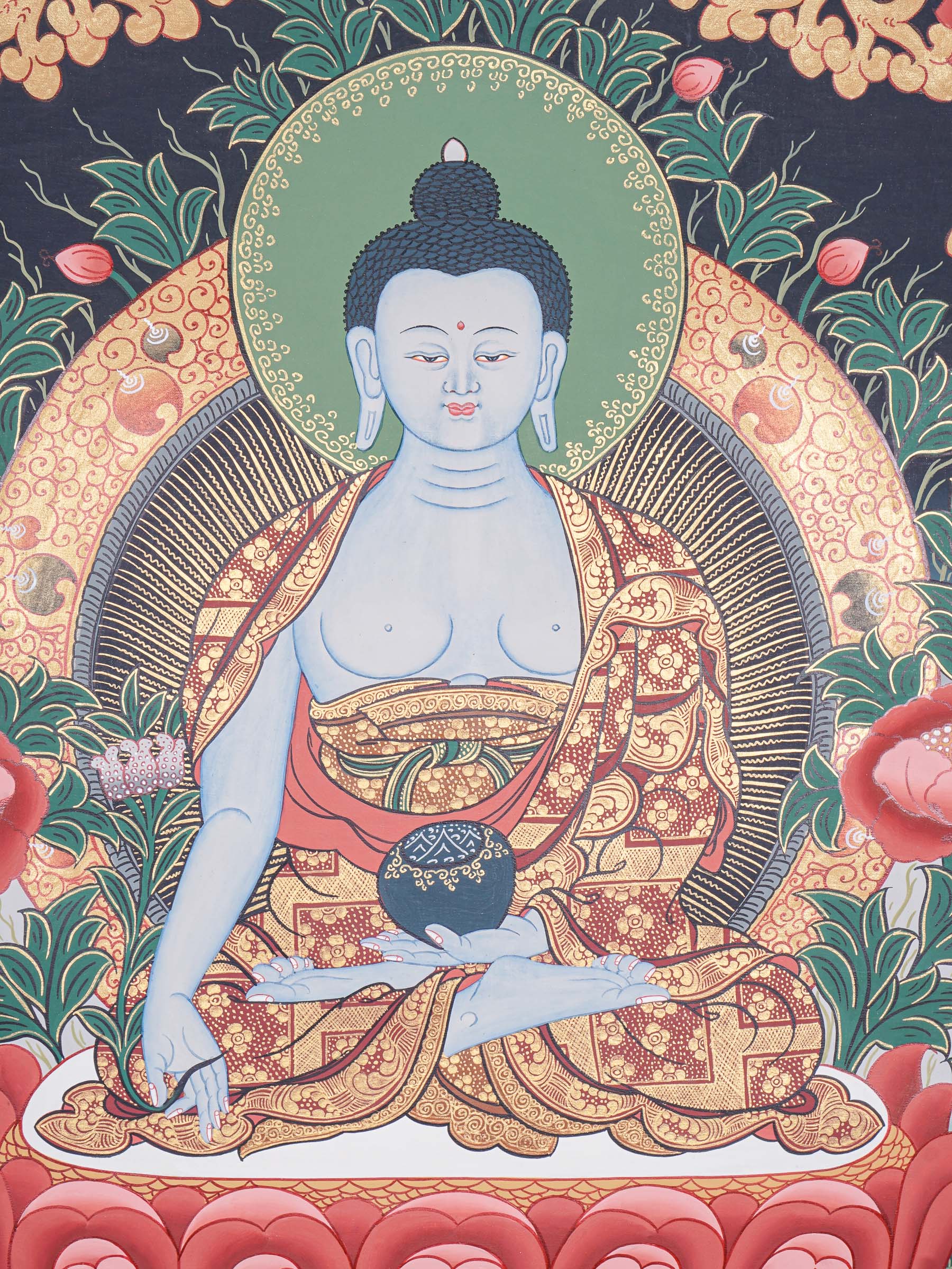 Medicine Buddha - Tibetan Thangka Painting