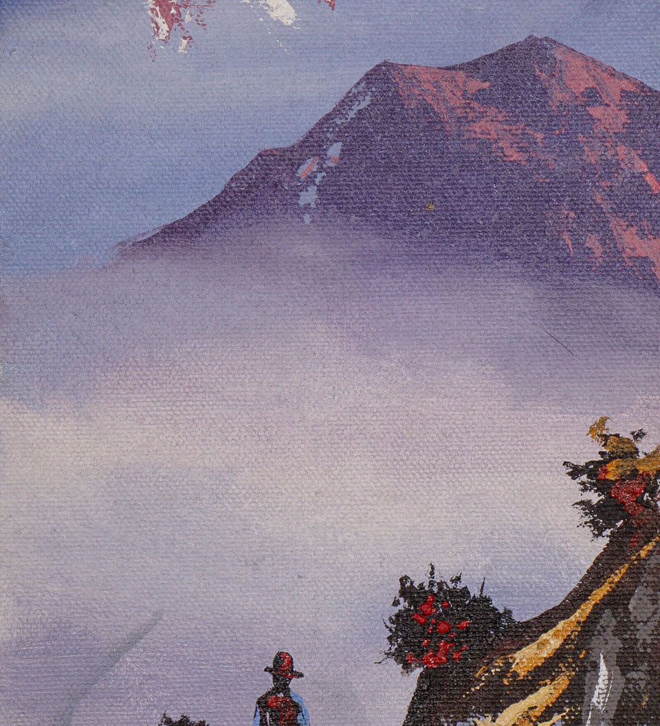 Oil Painting of Mount Machapuchre.