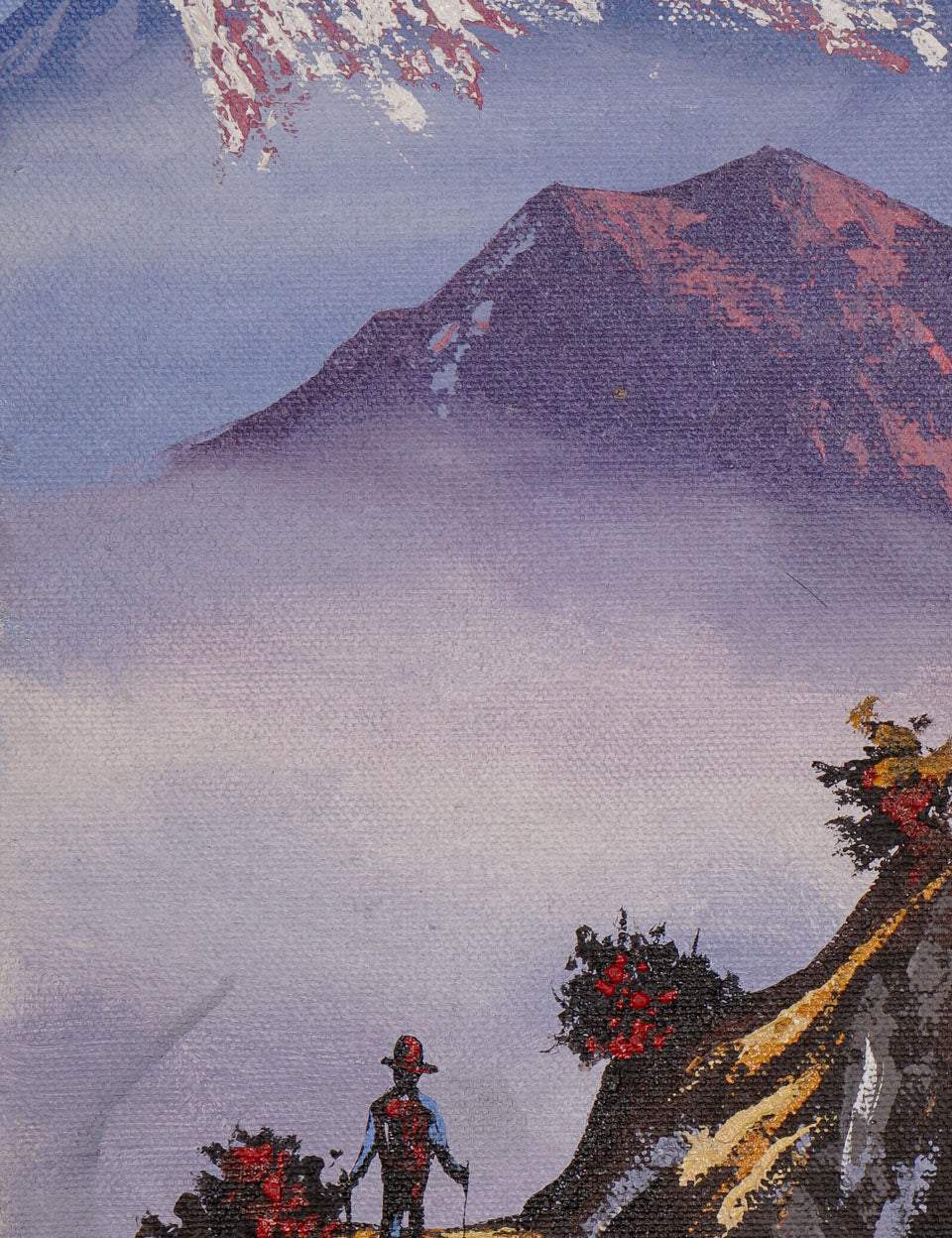 Oil Painting of Mount Machapuchre.