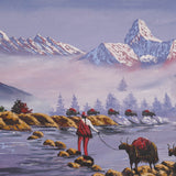 Oil Painting of Mount Ama Dablam & Mount Everest