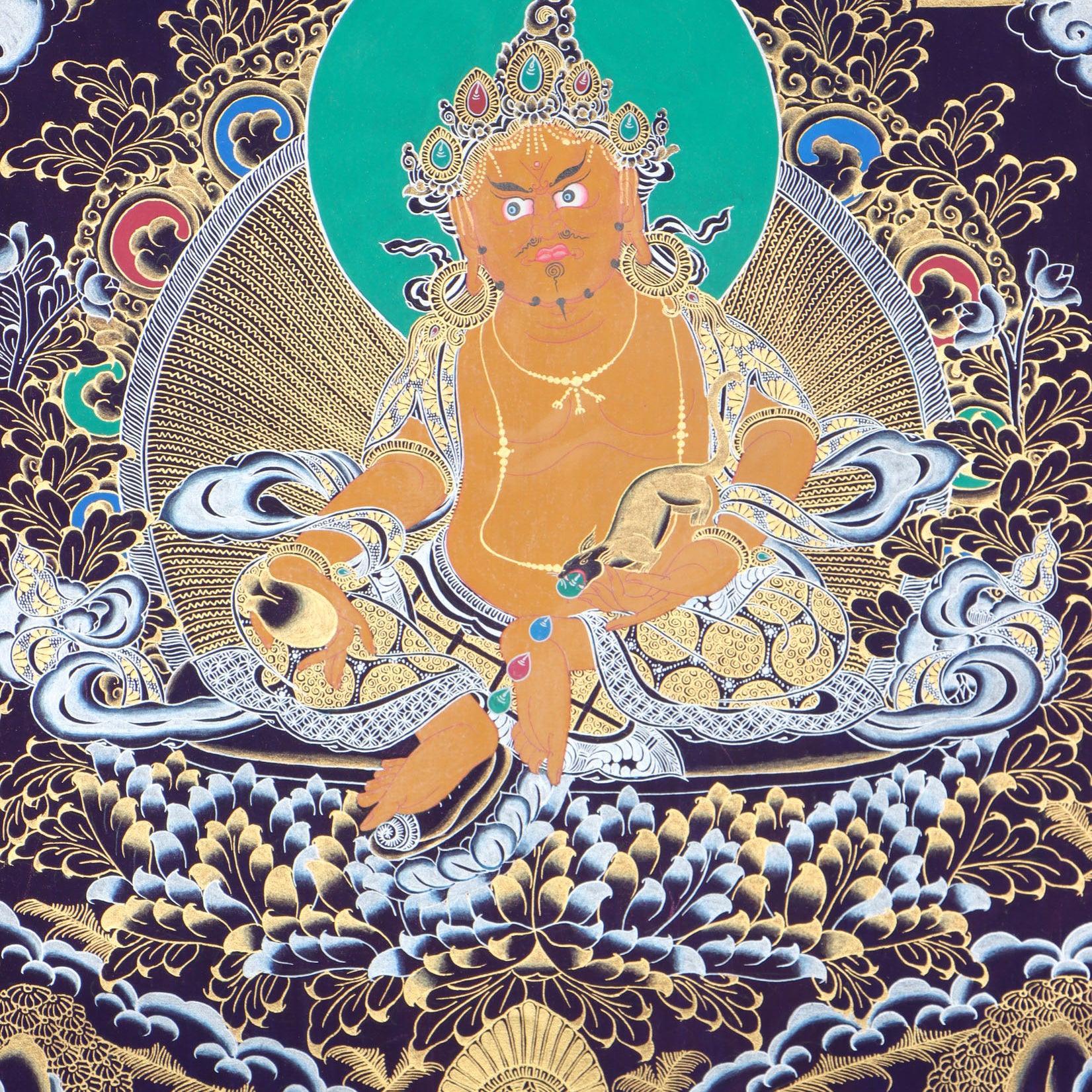 Kuber Thangka for wealth and goodluck.