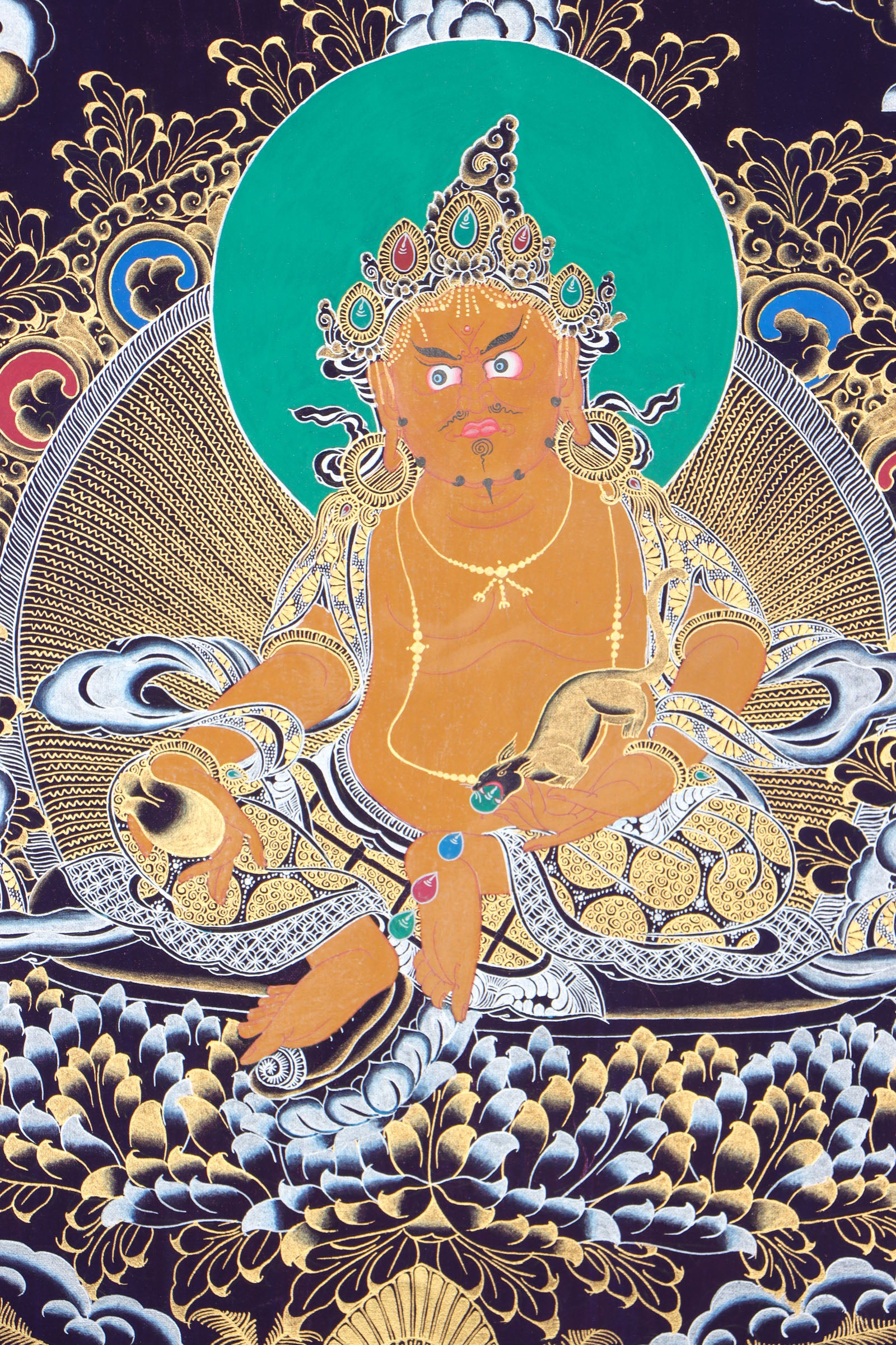 Kuber Thangka for wealth and goodluck.