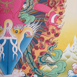 Wrathful deity Thangka Painting - Singh Mukhi