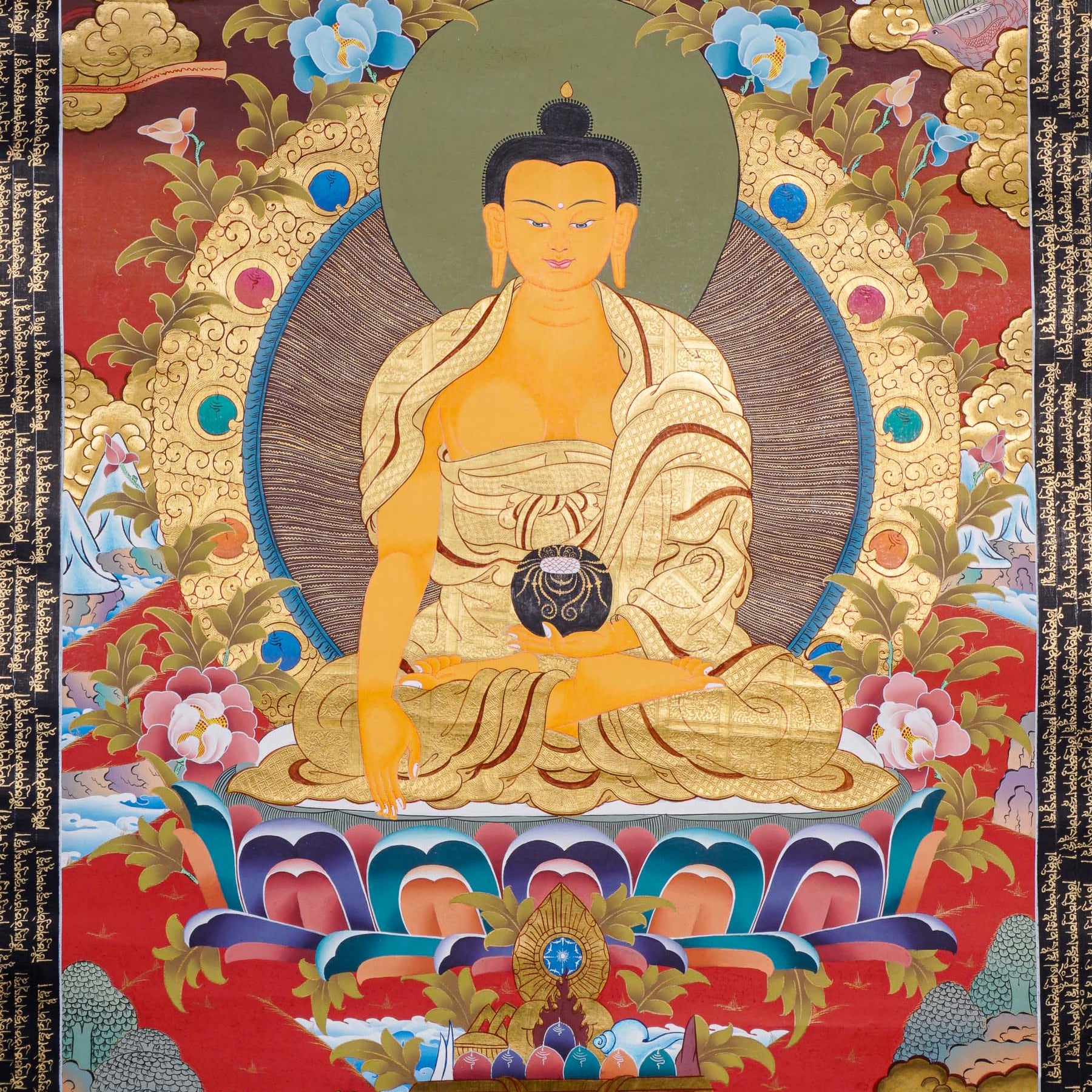 Shakyamuni Buddha Thangka - Buddhist Painting 