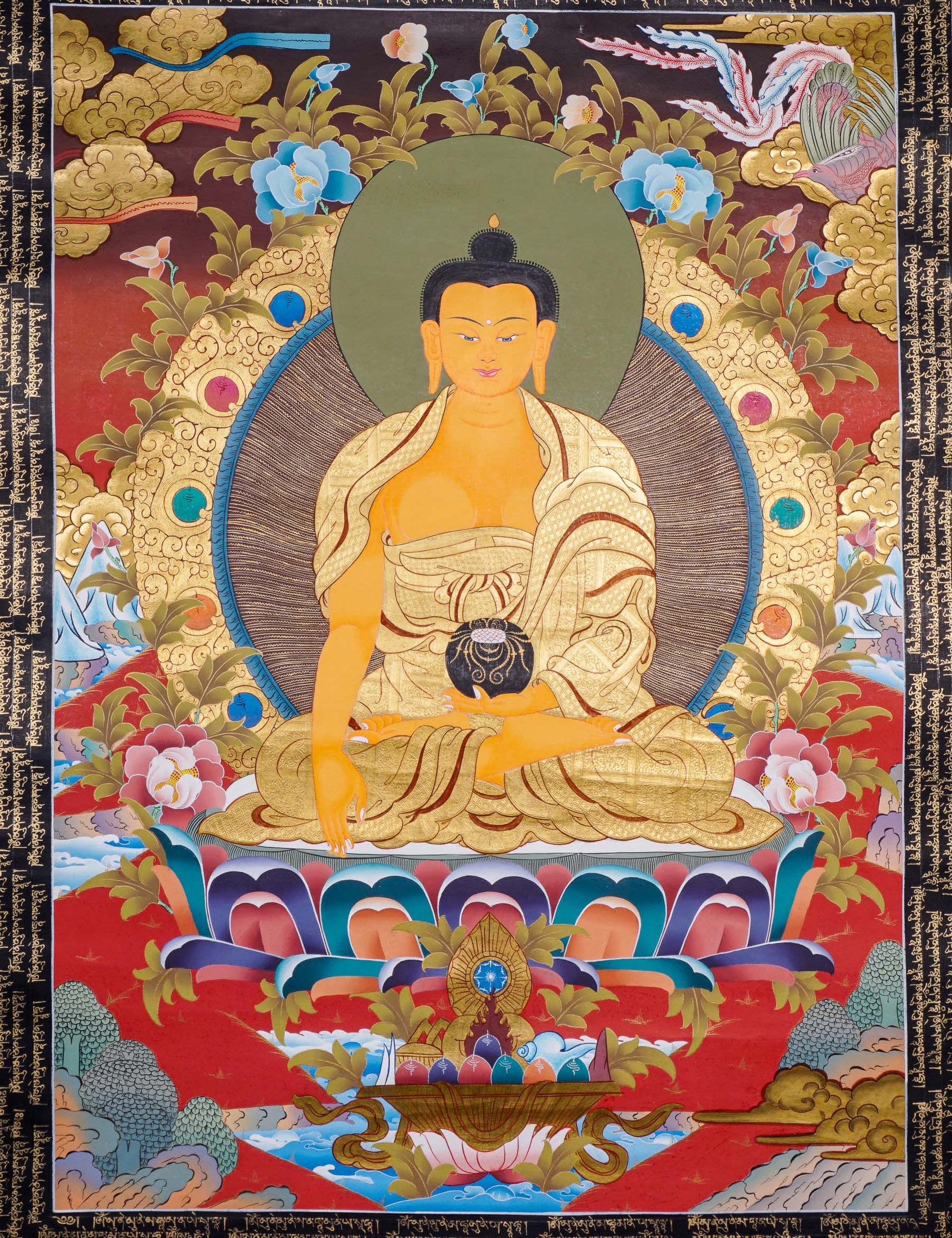 Shakyamuni Buddha Thangka - Buddhist Painting 