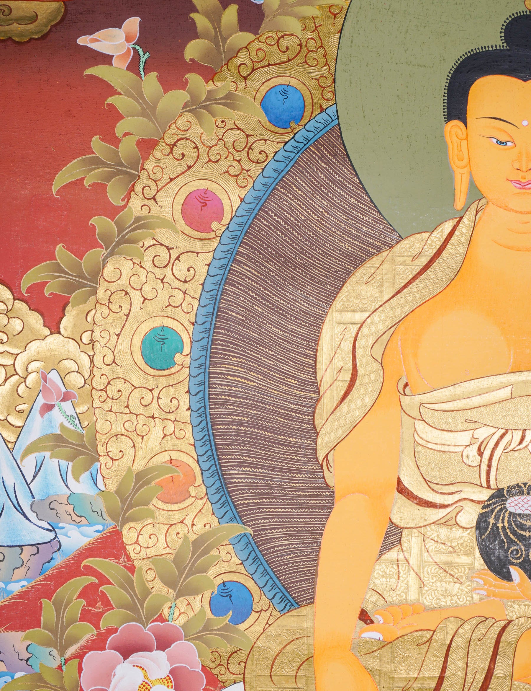 Shakyamuni Buddha Thangka - Buddhist Painting