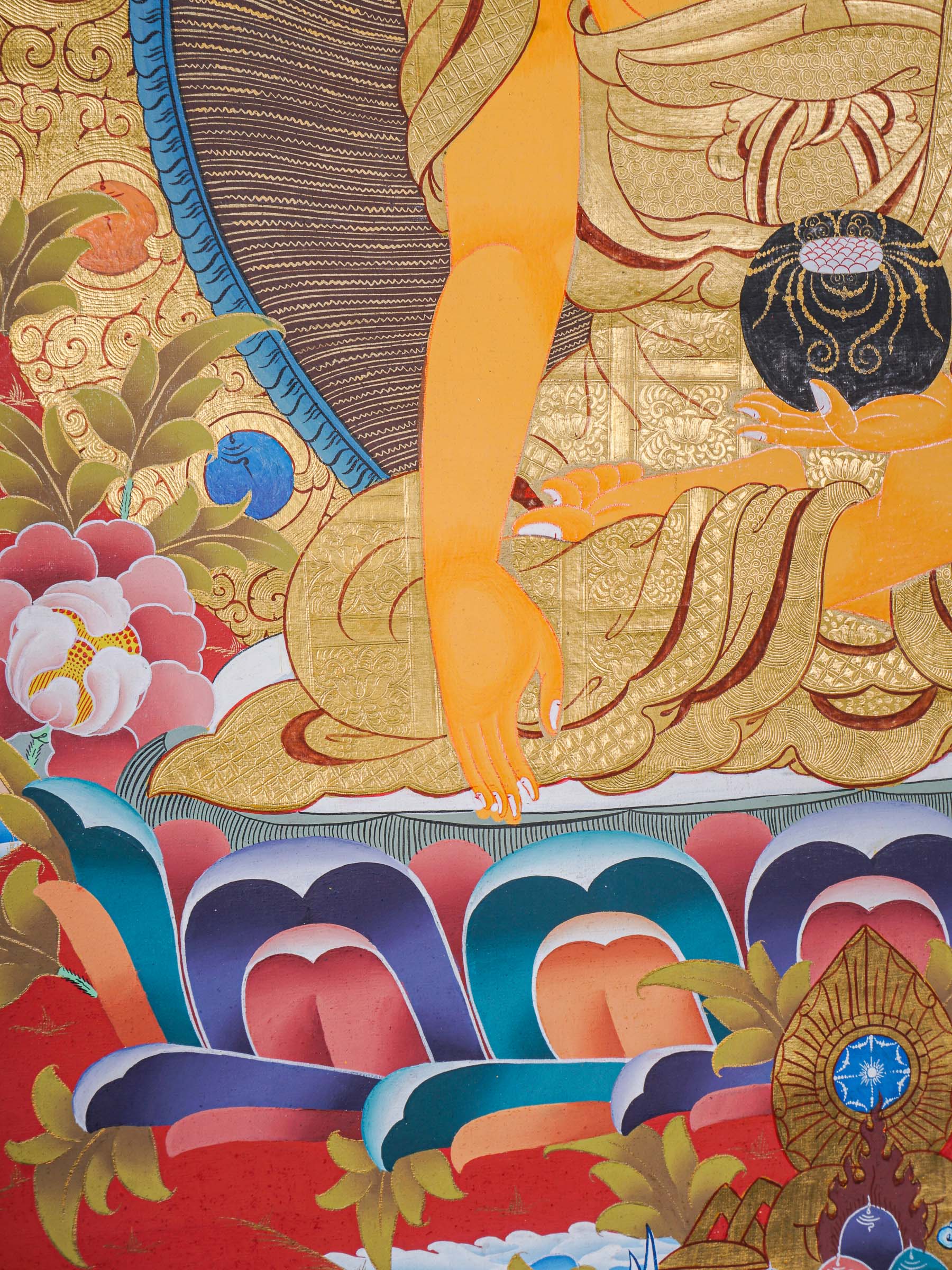 Shakyamuni Buddha Thangka - Buddhist Painting