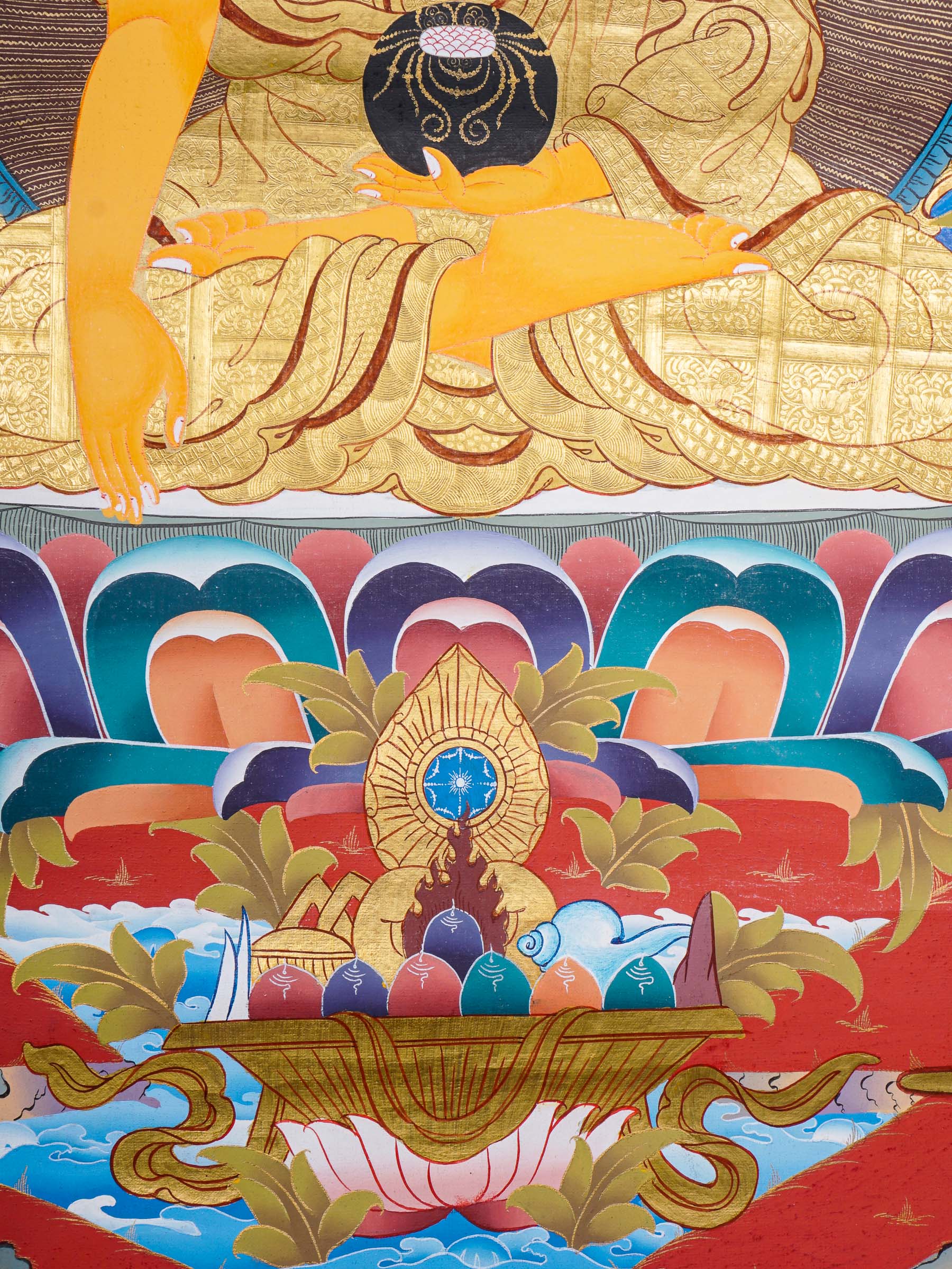 Shakyamuni Buddha Thangka - Buddhist Painting