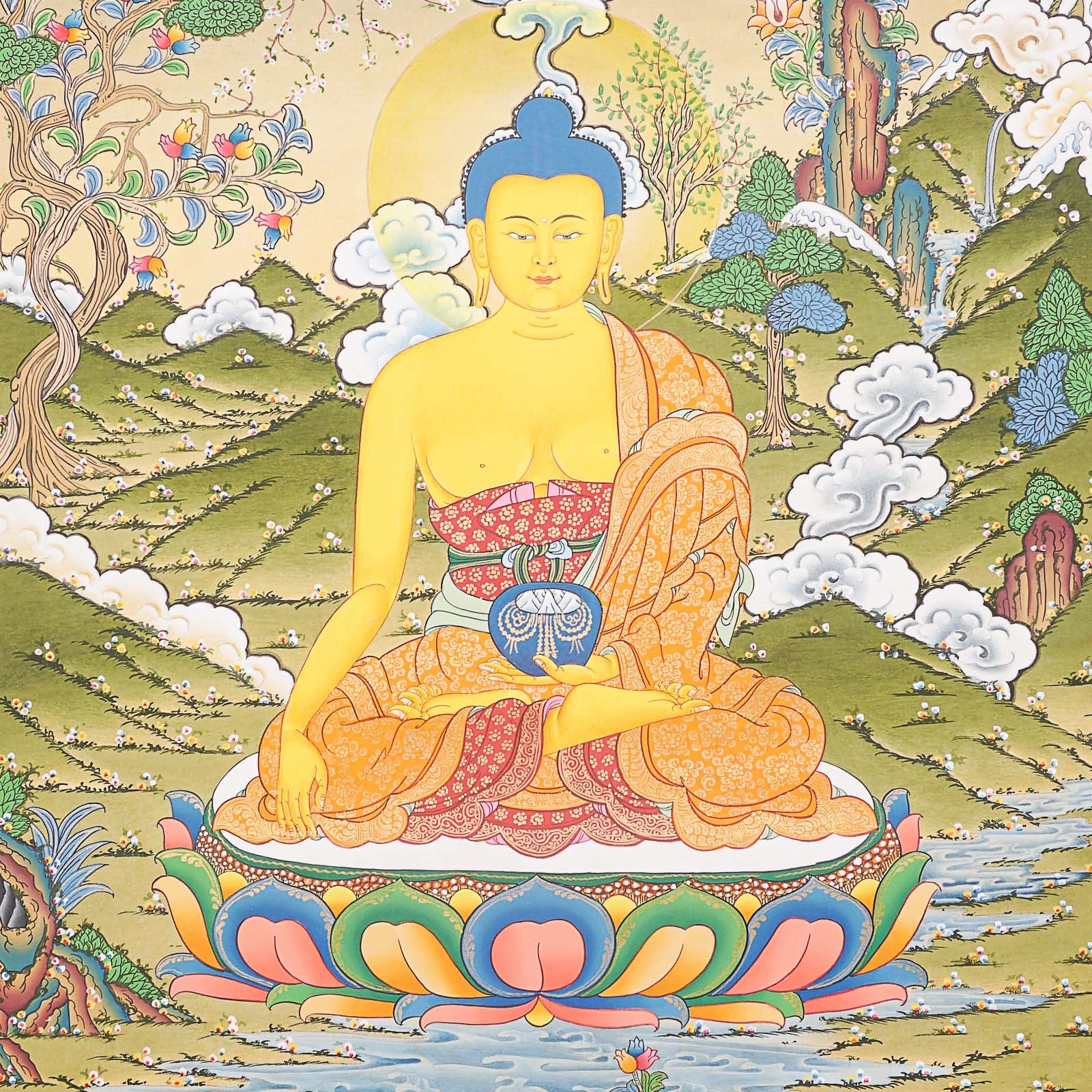 Shakyamuni Buddha Thangka - Tibetan Painting