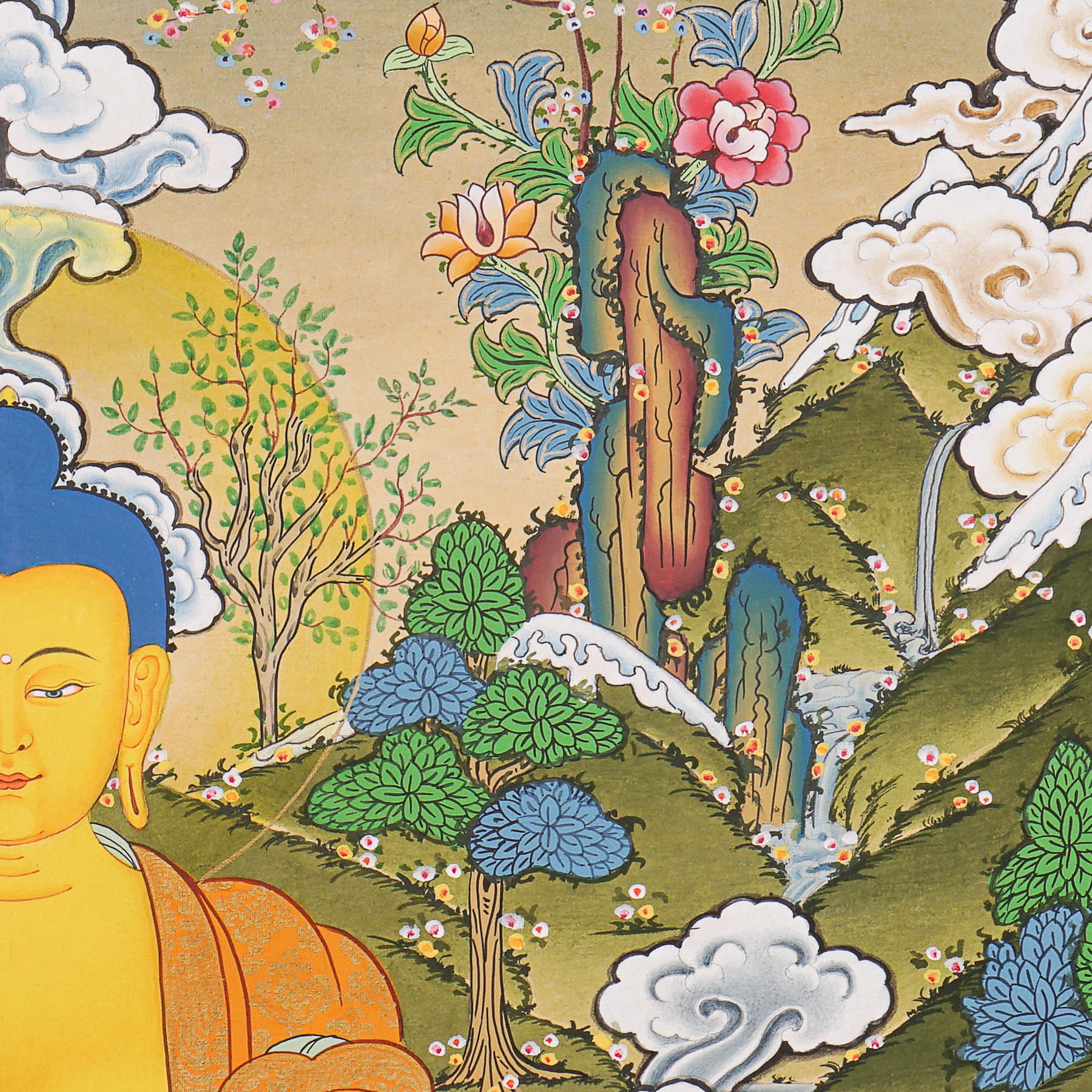 Shakyamuni Buddha Thangka - Tibetan Painting