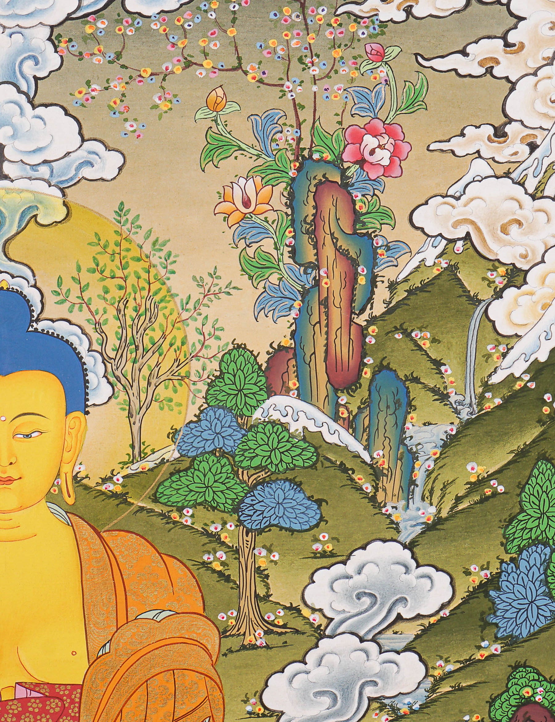 Shakyamuni Buddha Thangka - Tibetan Painting