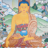 Shakyamuni Buddha Thangka - Handpainted Art