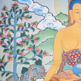 Shakyamuni Buddha Thangka - Handpainted Art