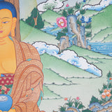 Shakyamuni Buddha Thangka - Handpainted Art