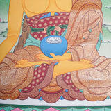 Shakyamuni Buddha Thangka - Handpainted Art