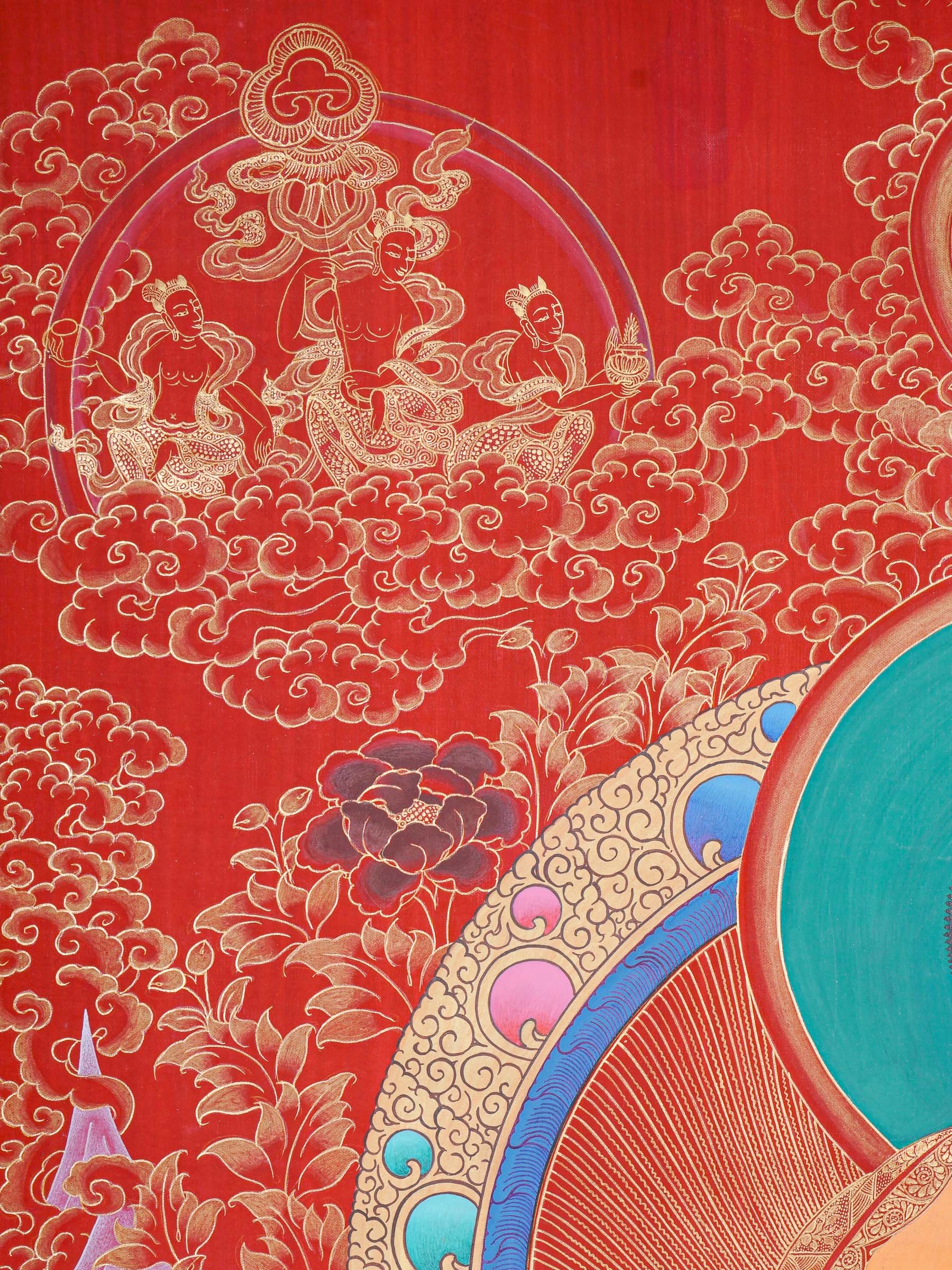 Shakyamuni Buddha Thangka - Buddhist Artwork