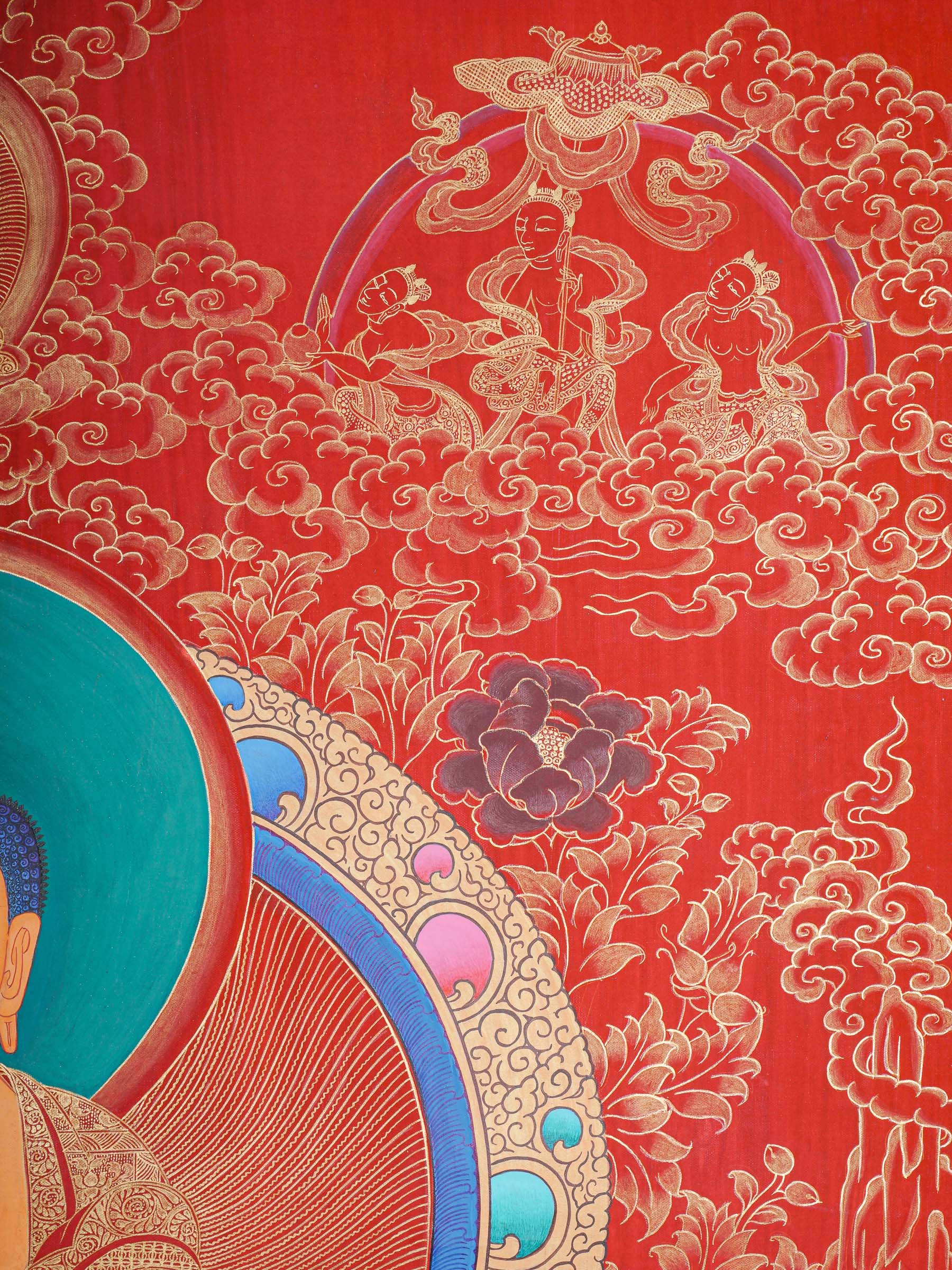 Shakyamuni Buddha Thangka - Buddhist Artwork