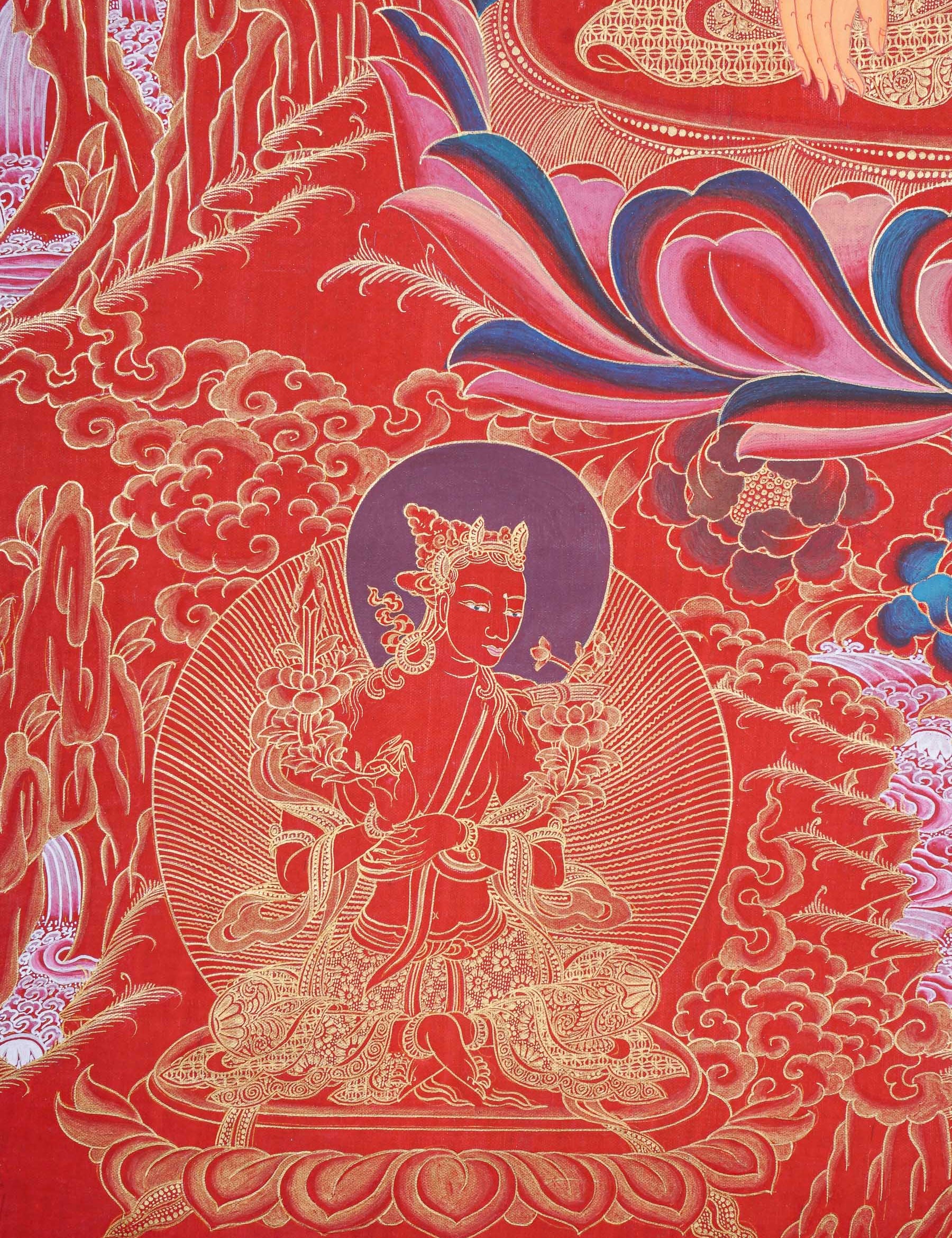 Shakyamuni Buddha Thangka - Buddhist Artwork