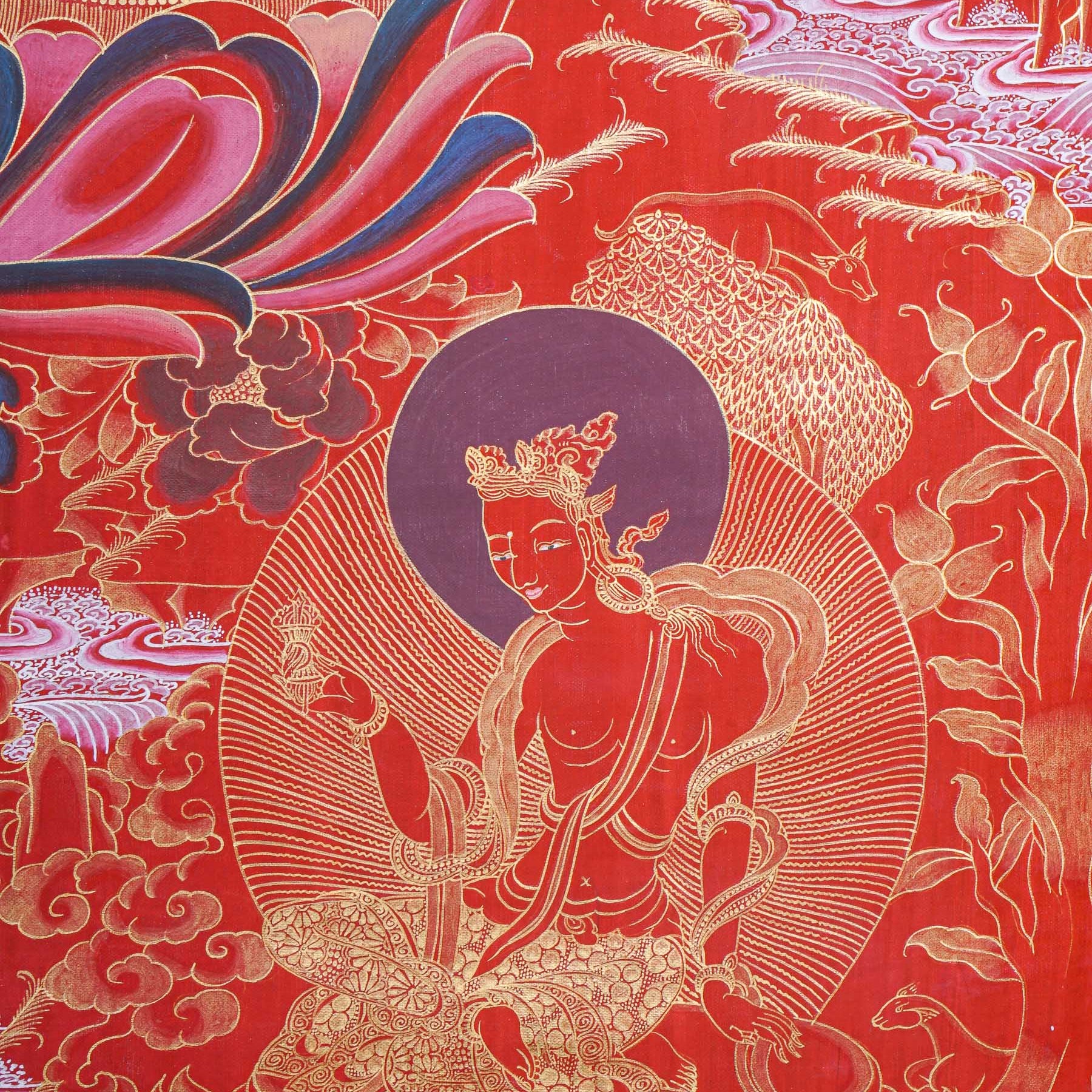 Shakyamuni Buddha Thangka - Buddhist Artwork