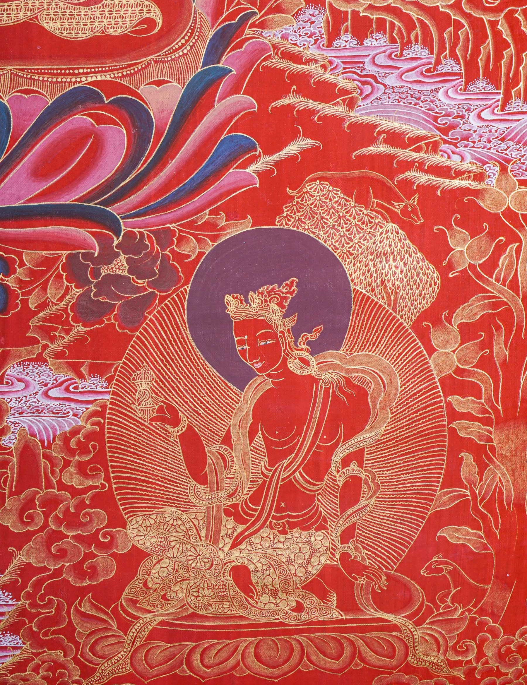 Shakyamuni Buddha Thangka - Buddhist Artwork