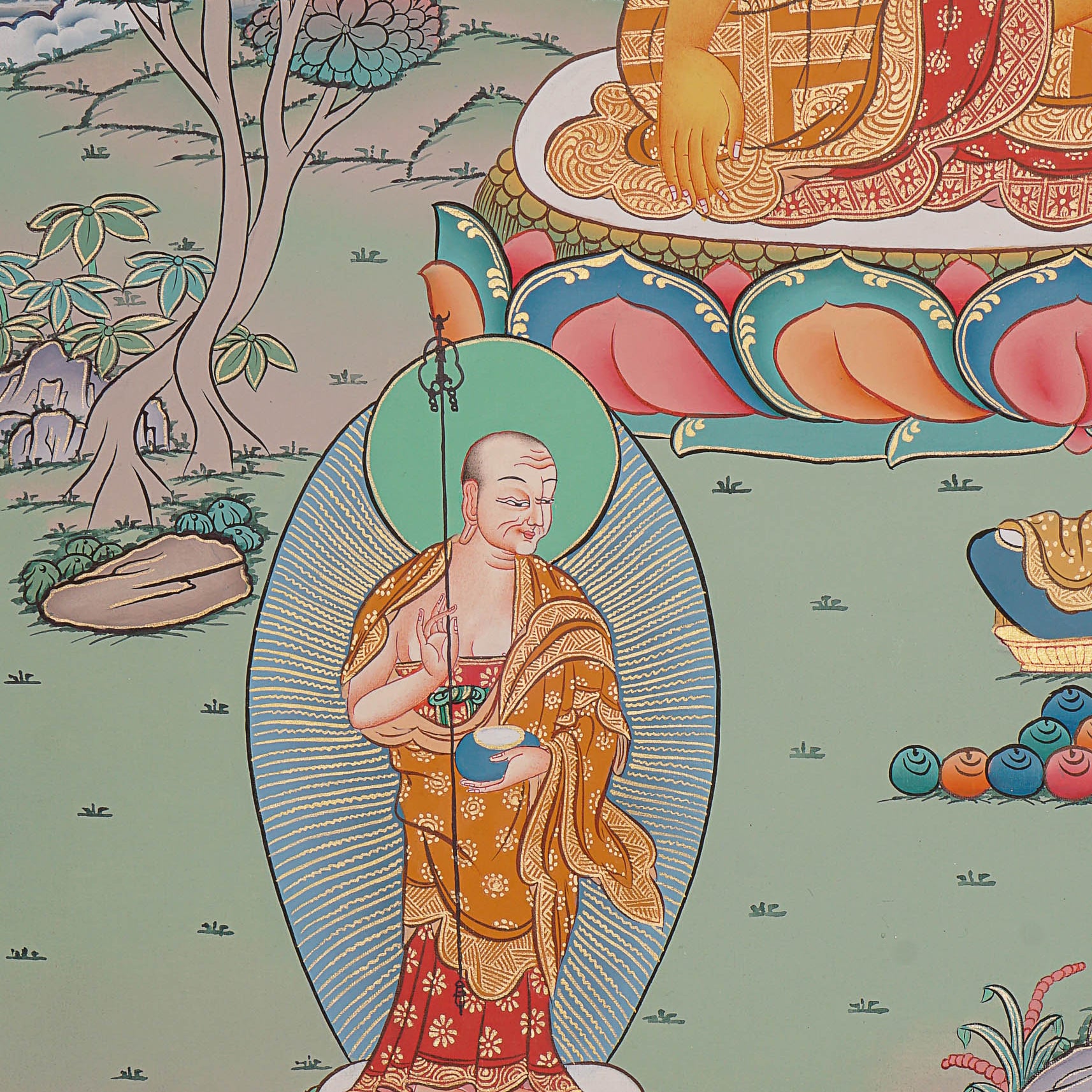 Shakyamuni Buddha Thangka - Tibetan Painting