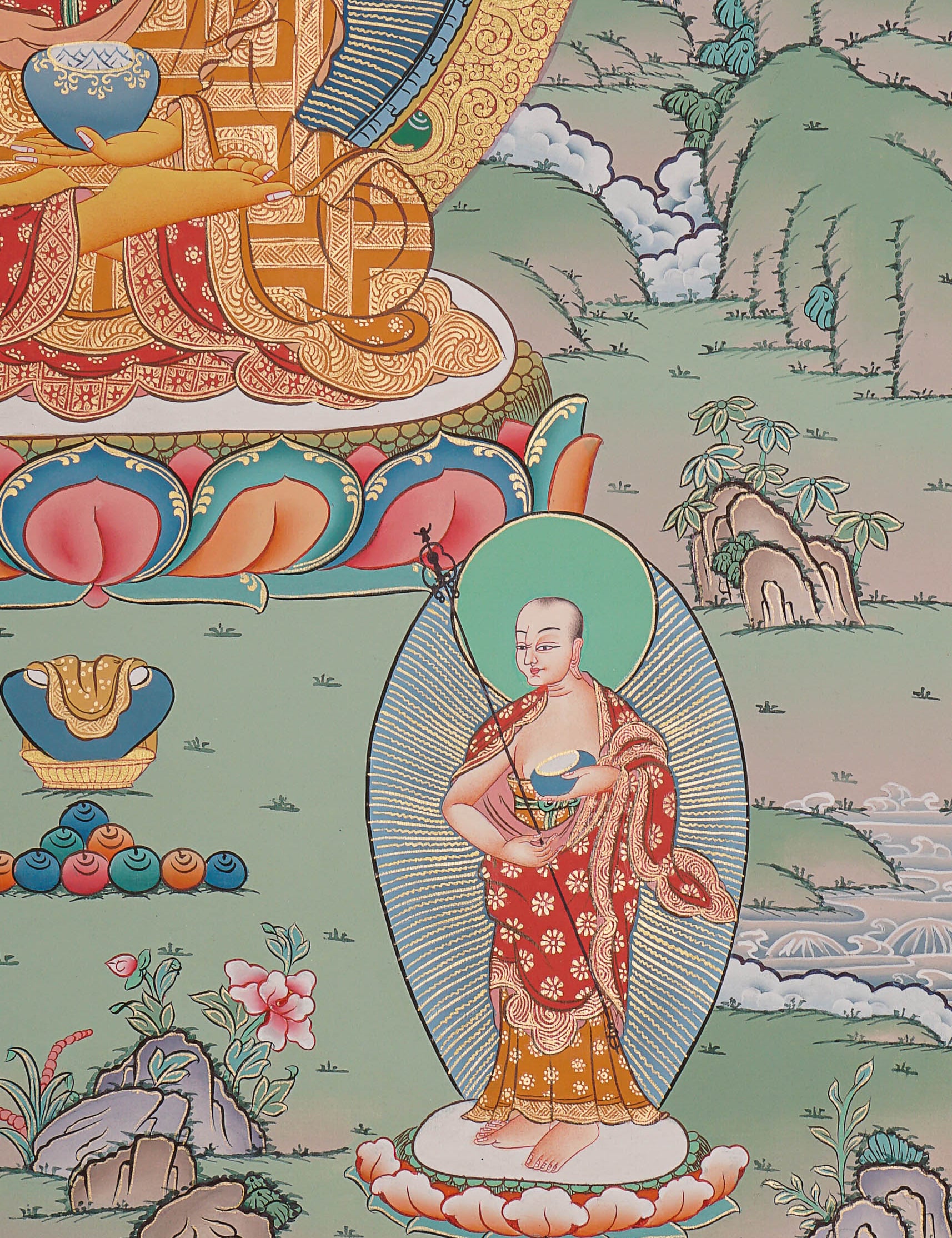 Shakyamuni Buddha Thangka - Tibetan Painting