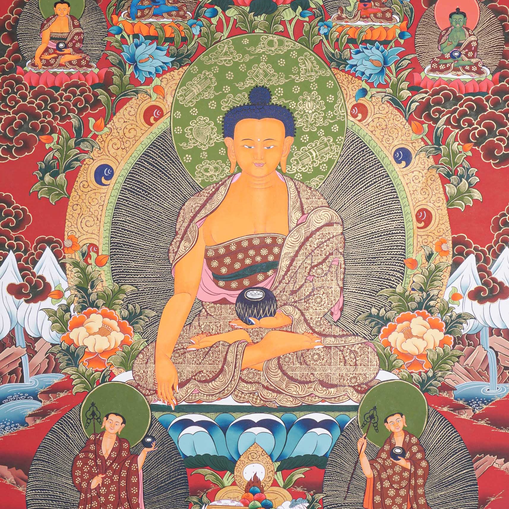  Shakyamuni Buddha Thangka - Buddhist Painting 