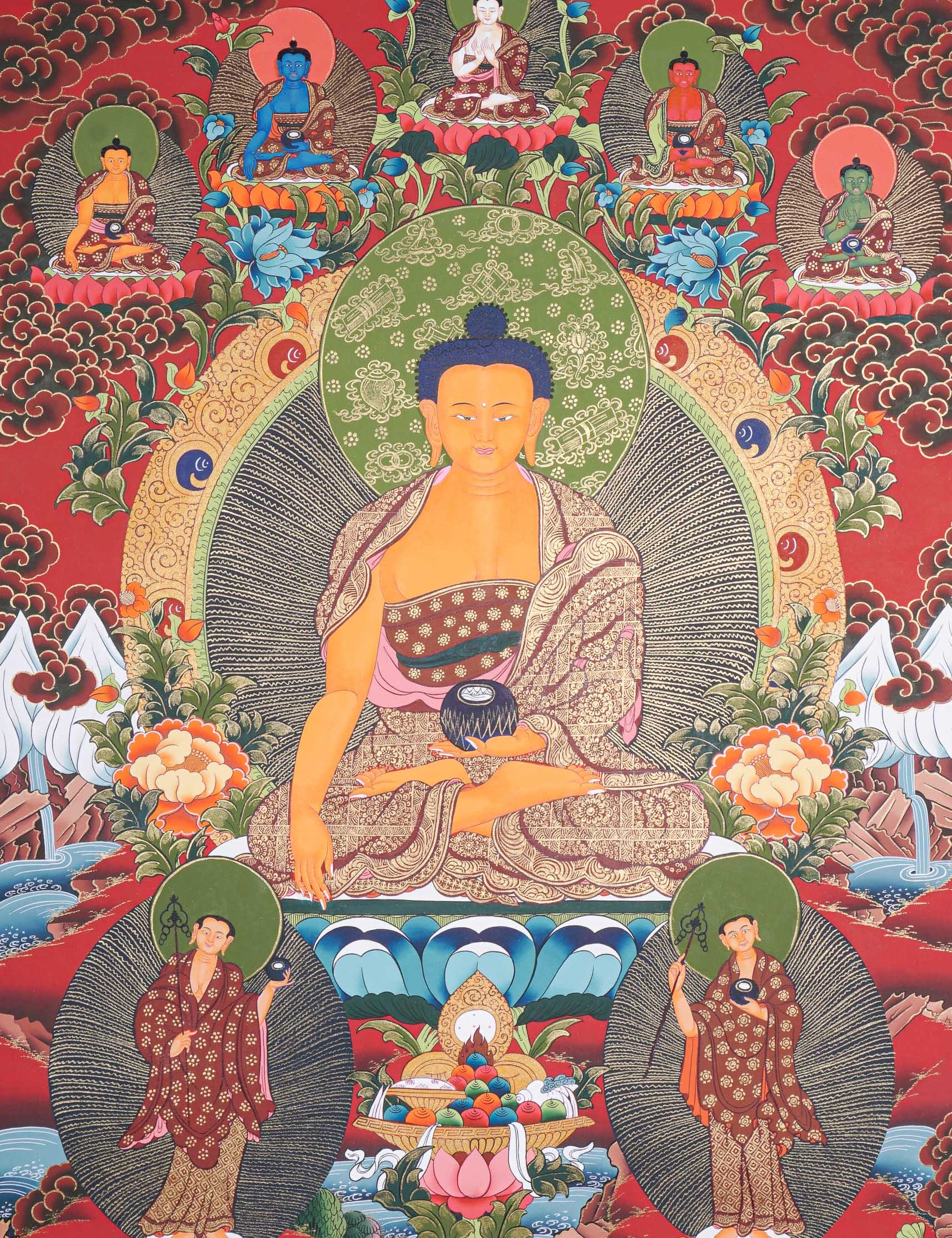  Shakyamuni Buddha Thangka - Buddhist Painting 