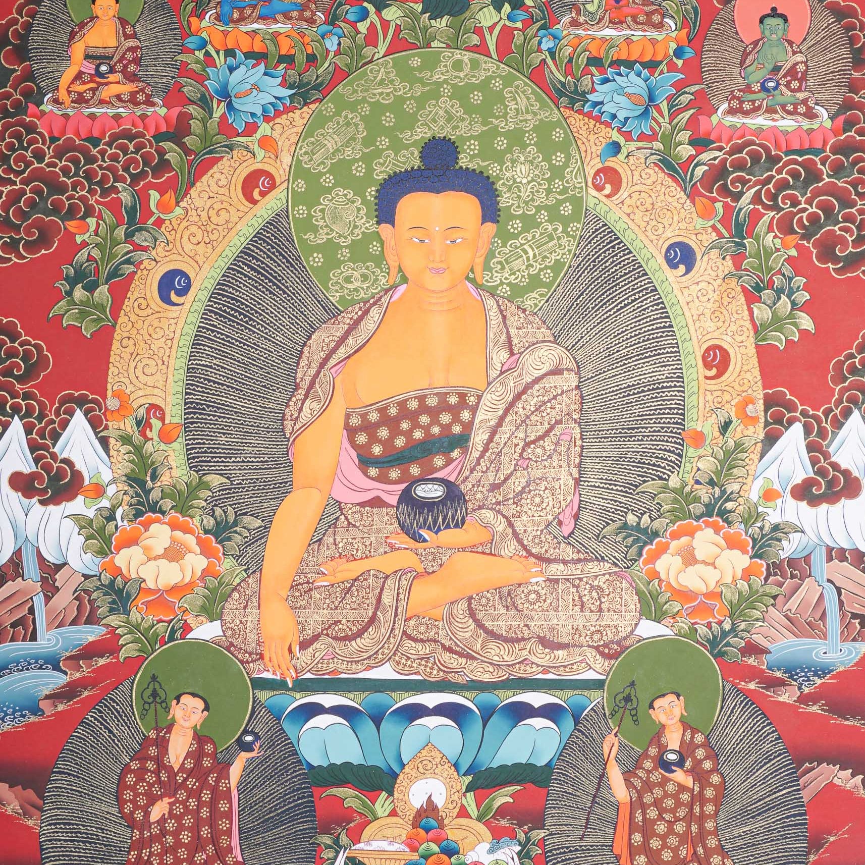 Shakyamuni Buddha Thangka - Buddhist Painting