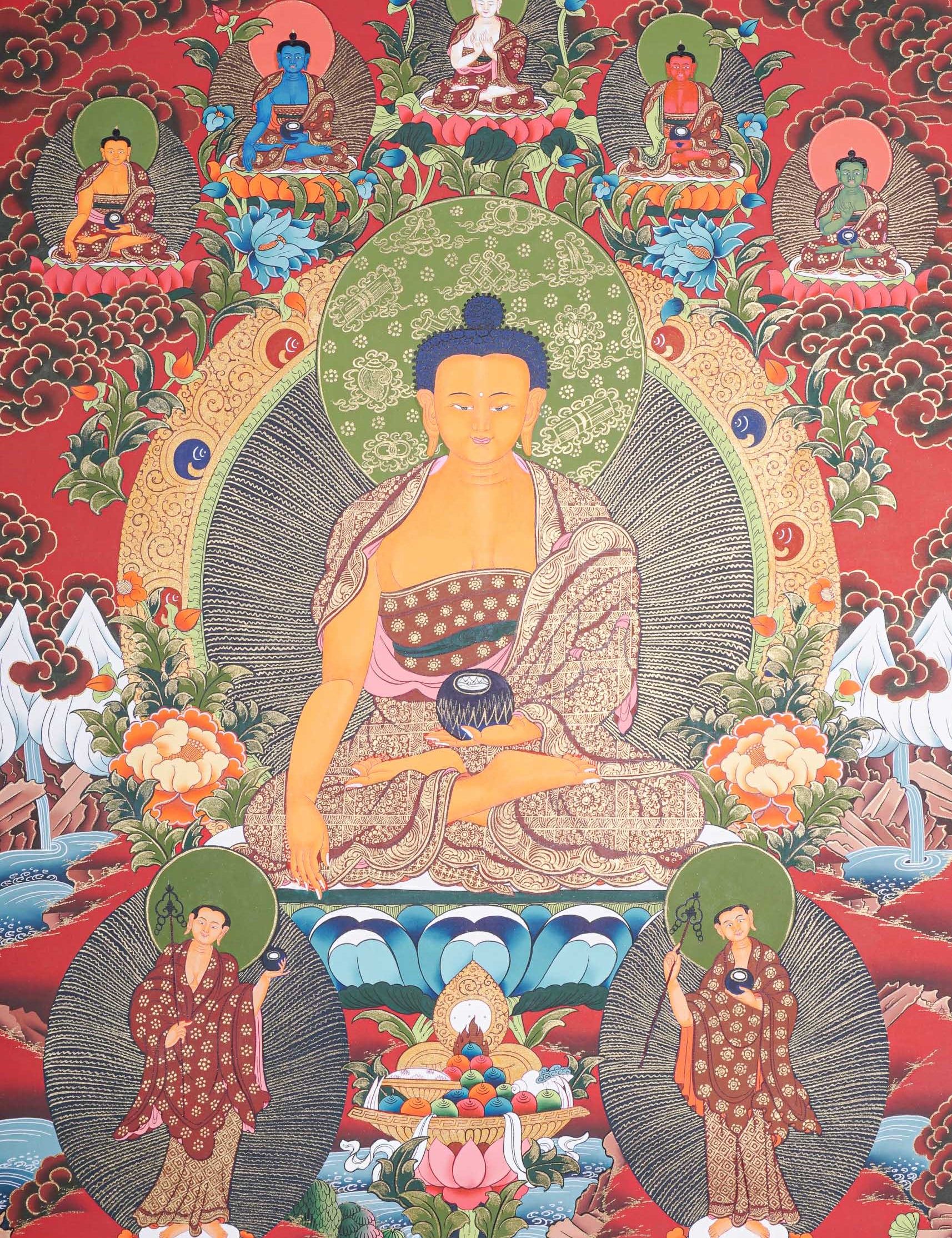 Shakyamuni Buddha Thangka - Buddhist Painting