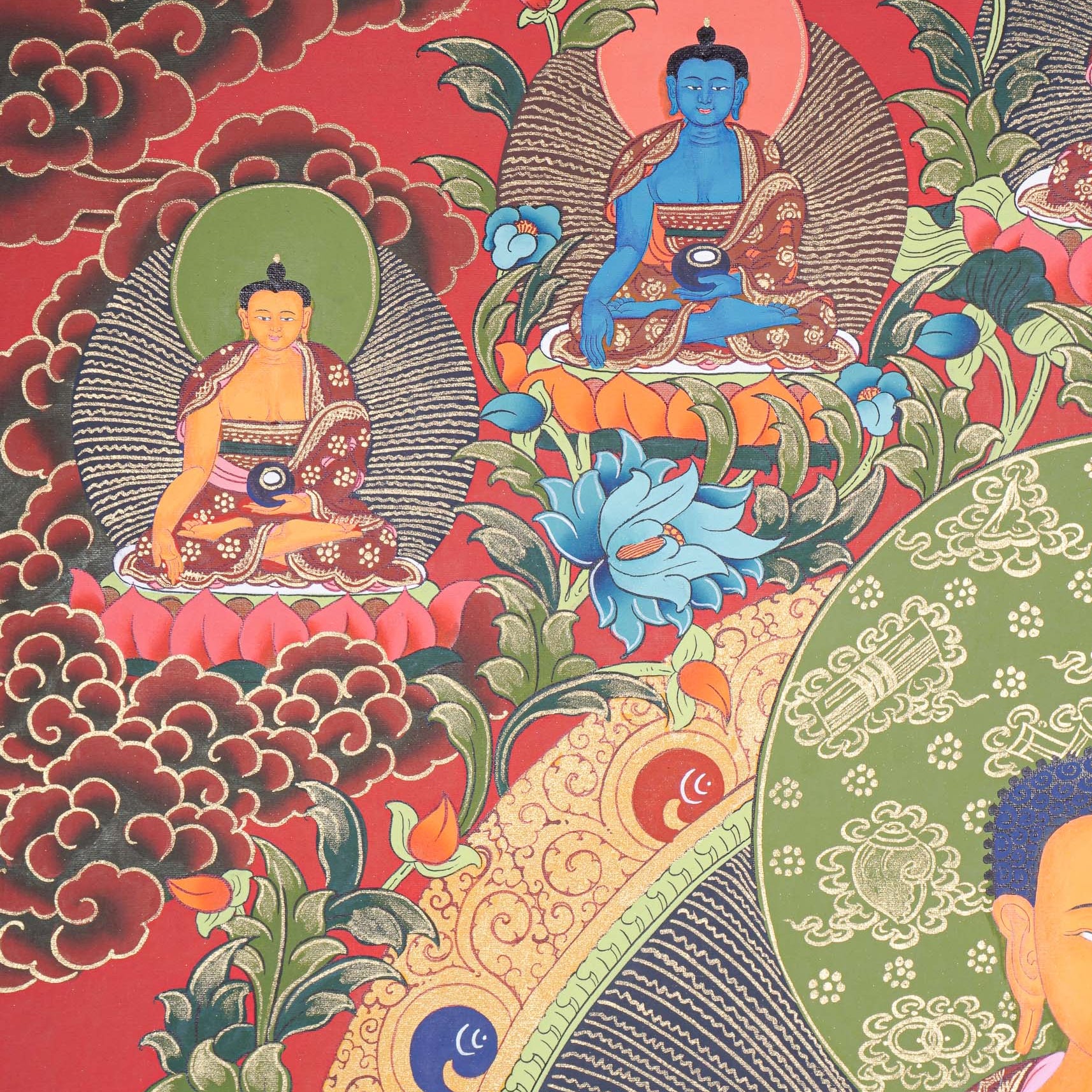 Shakyamuni Buddha Thangka - Buddhist Painting