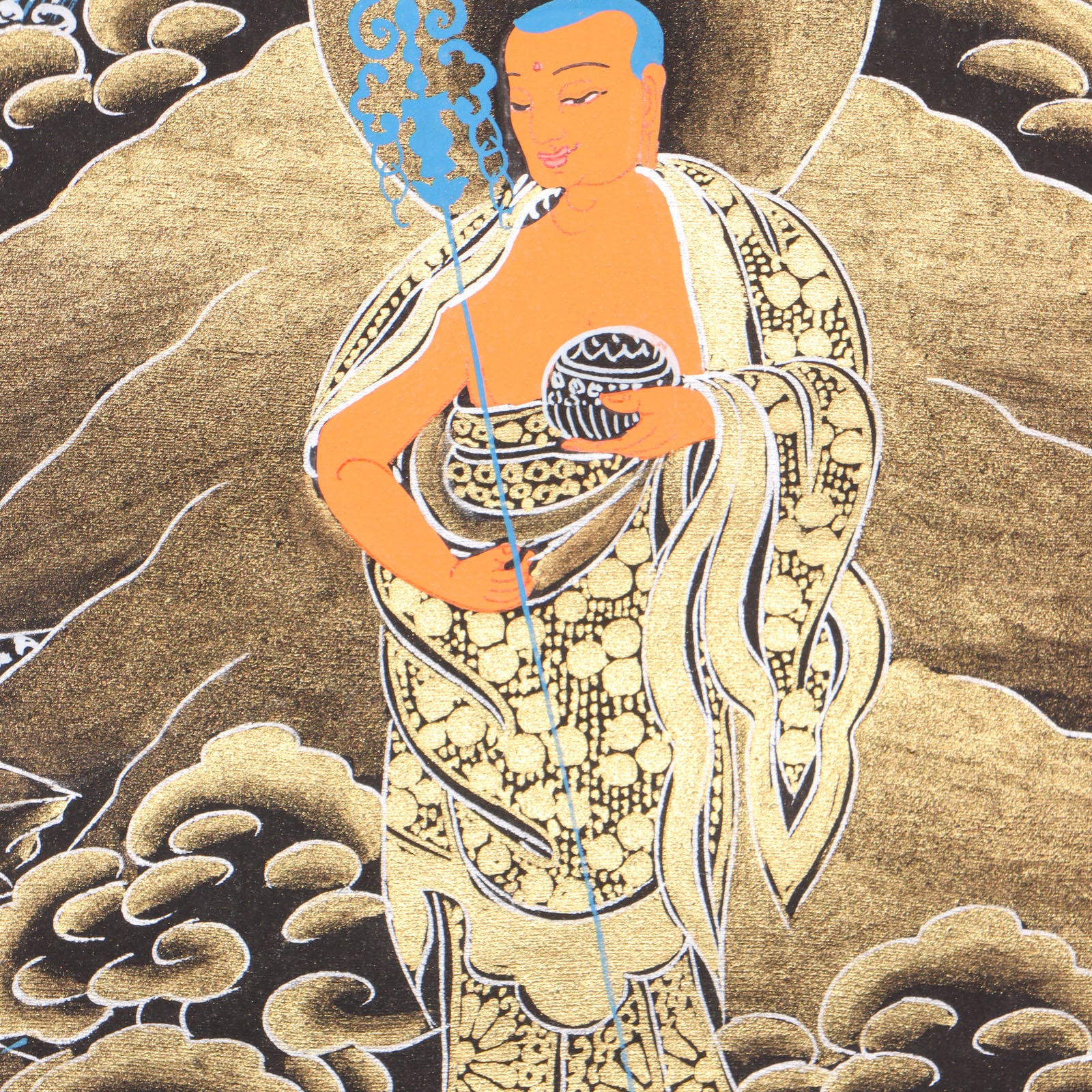 Shakyamuni Buddha Thangka for prayer and meditation.