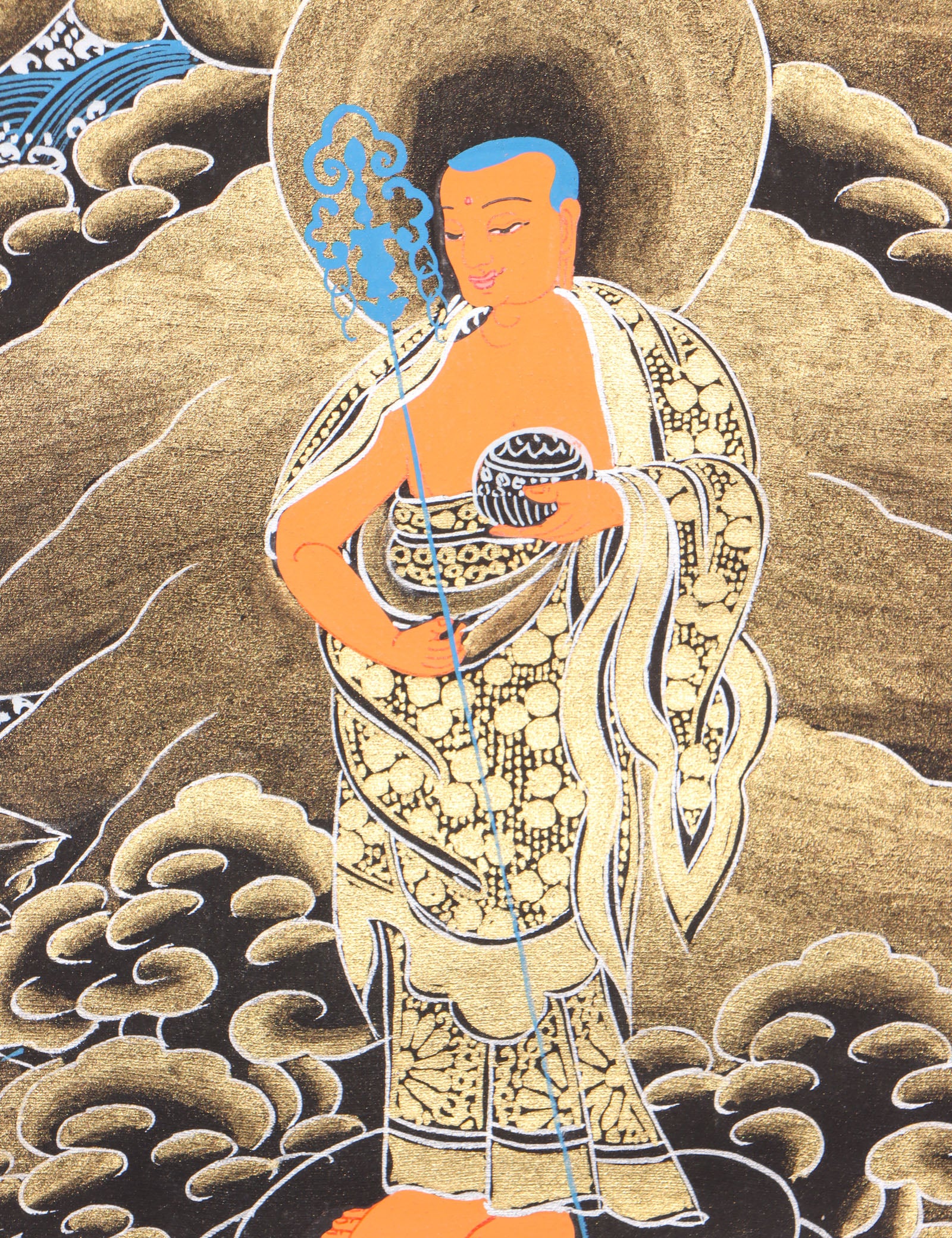 Shakyamuni Buddha Thangka for prayer and meditation.